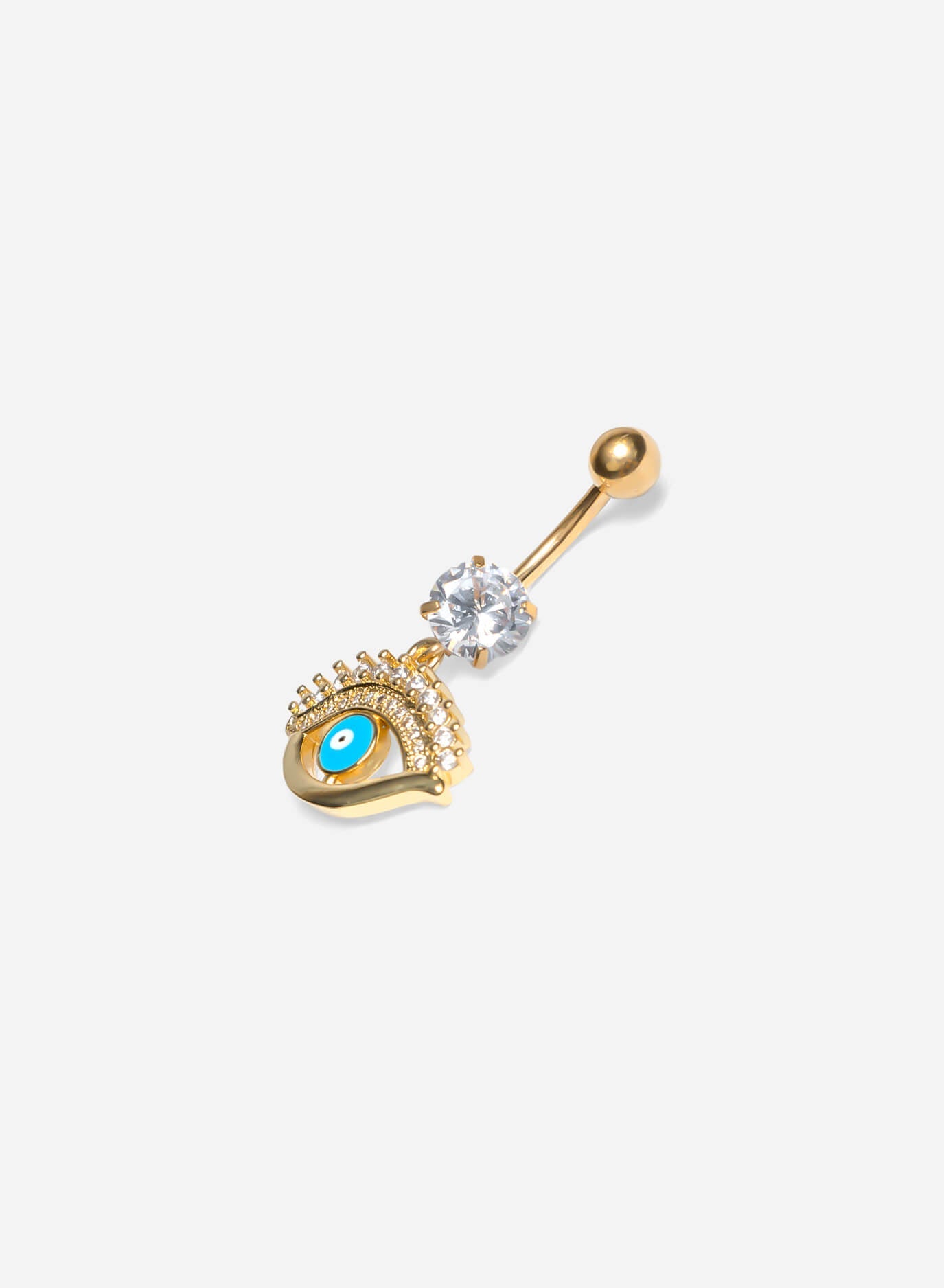 GD Embellished Evil Eye Belly Ring