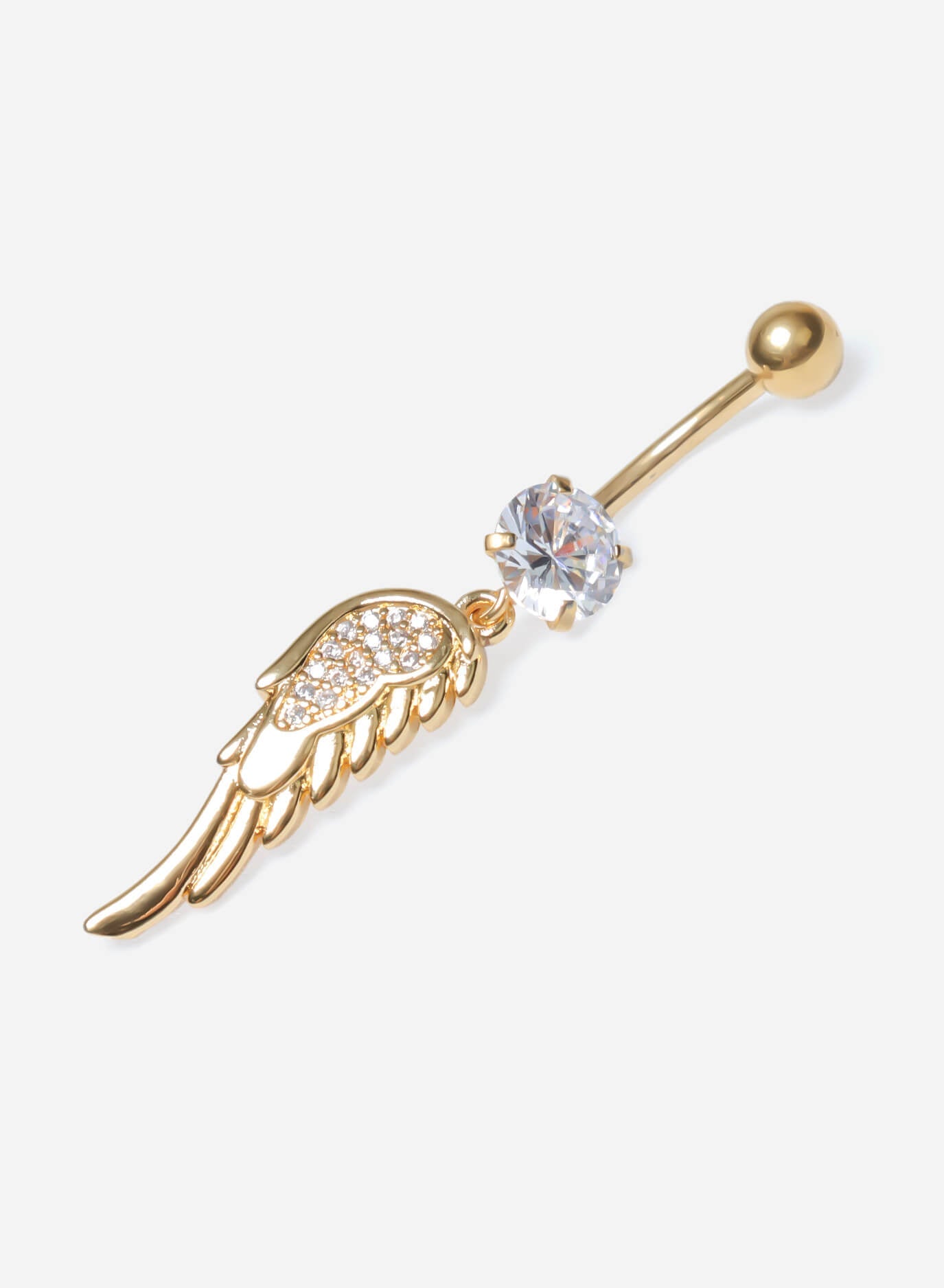 GD Angel Wing Dangle Belly Ring
