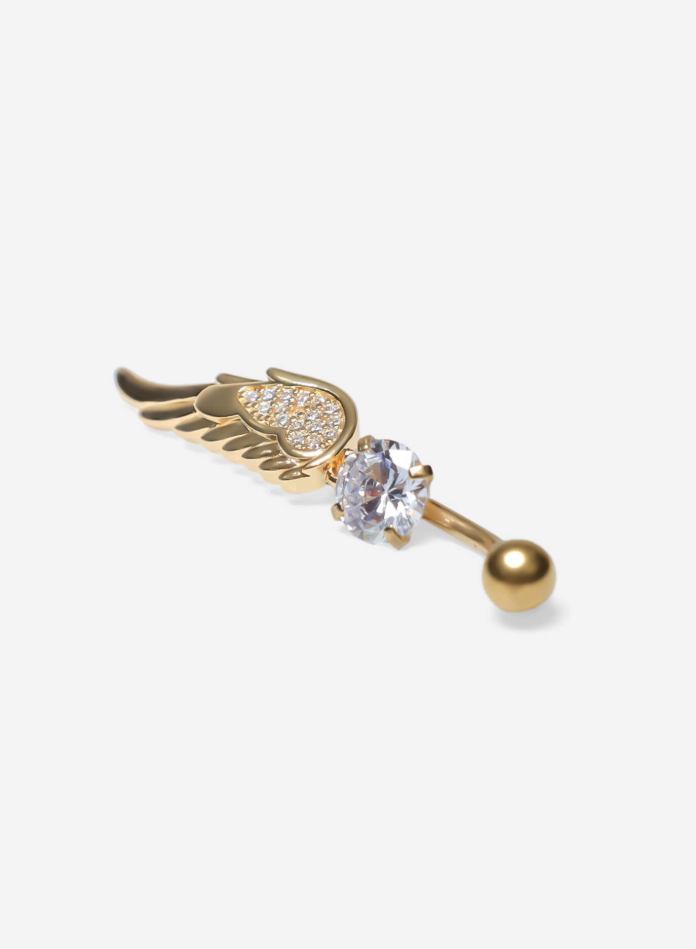 GD Angel Wing Dangle Belly Ring