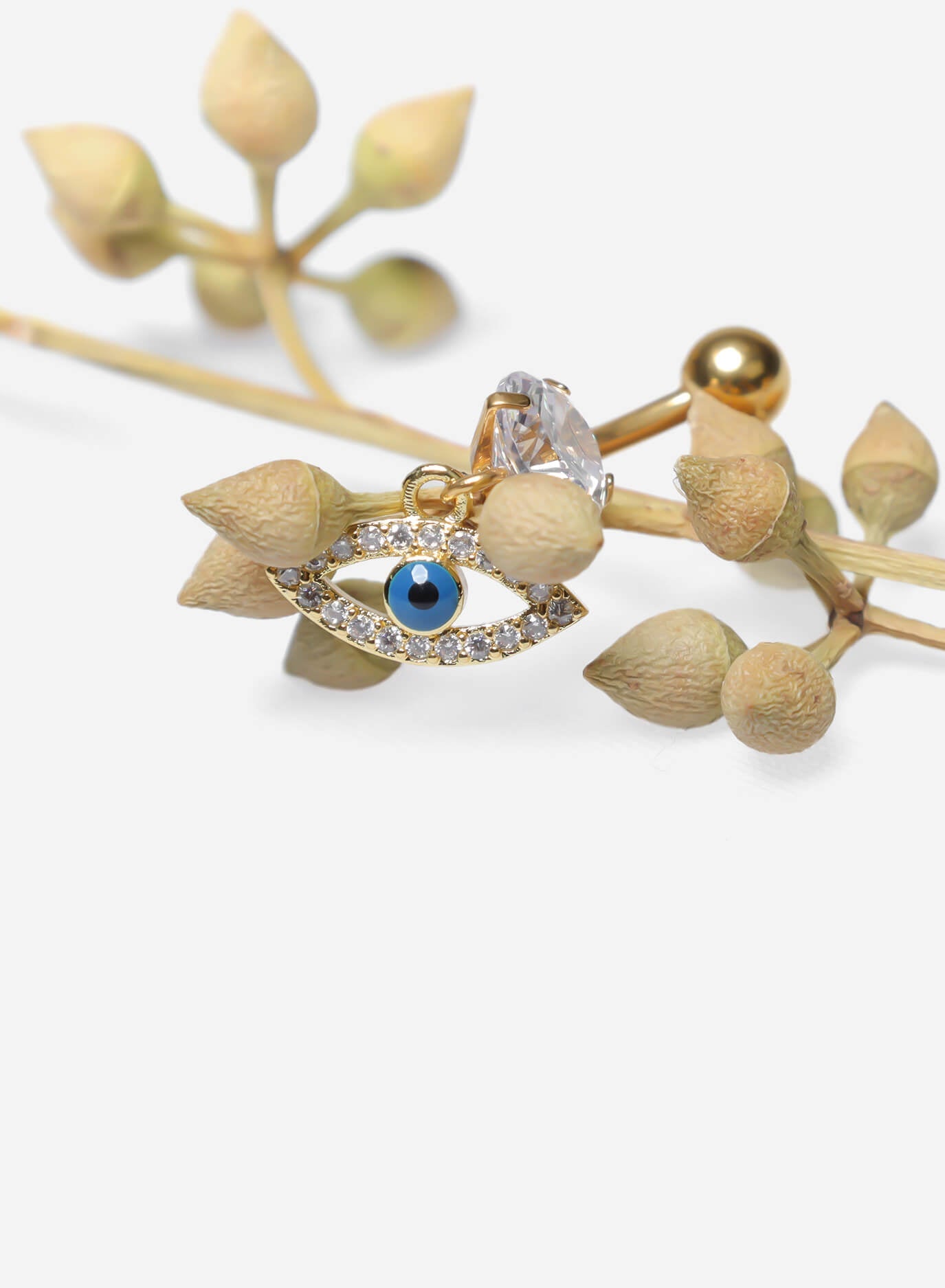 GD Classic Evil Eye Dangle Belly Ring