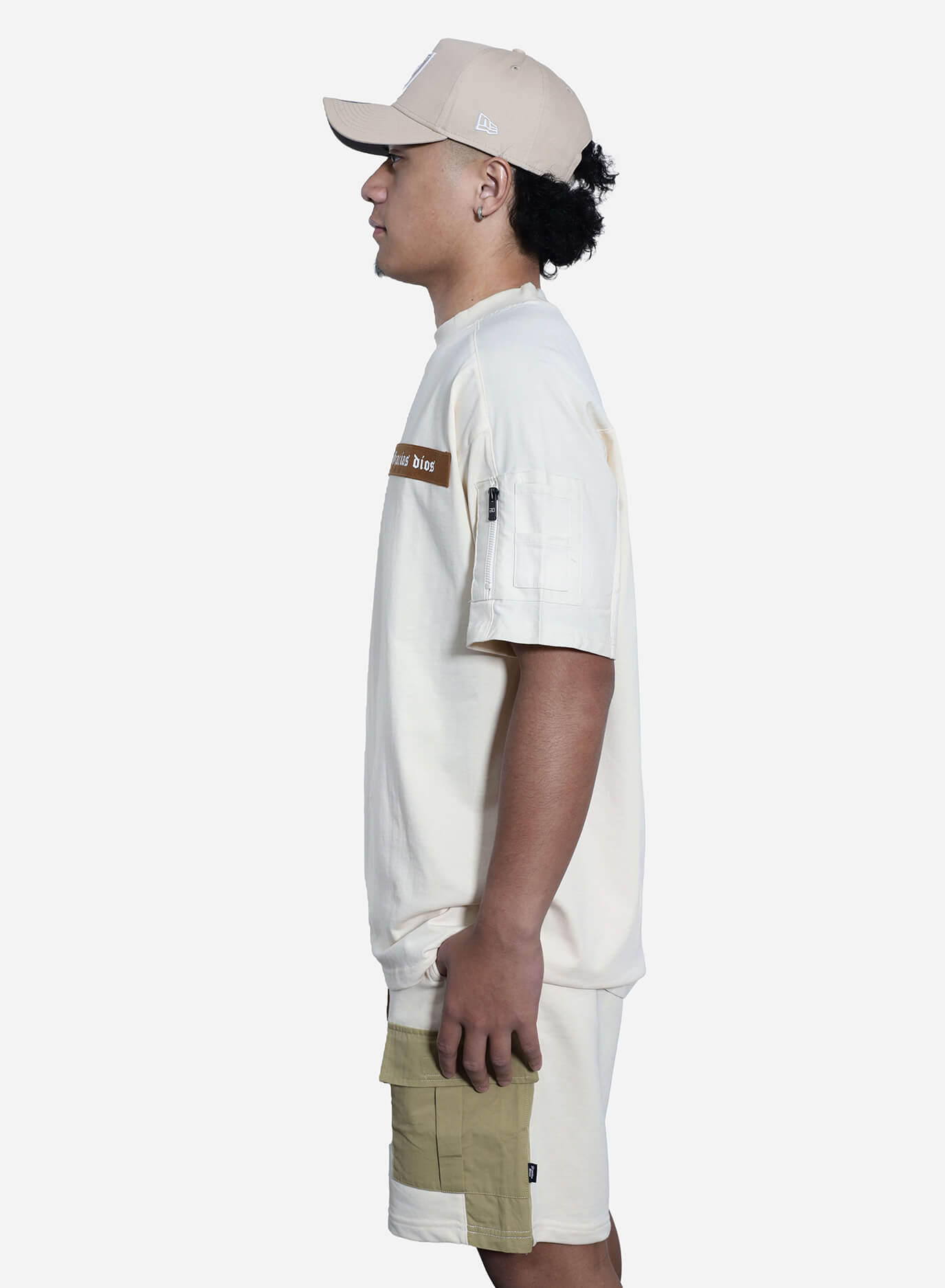 GD Woven Oversized Sleeve Pocket Tee