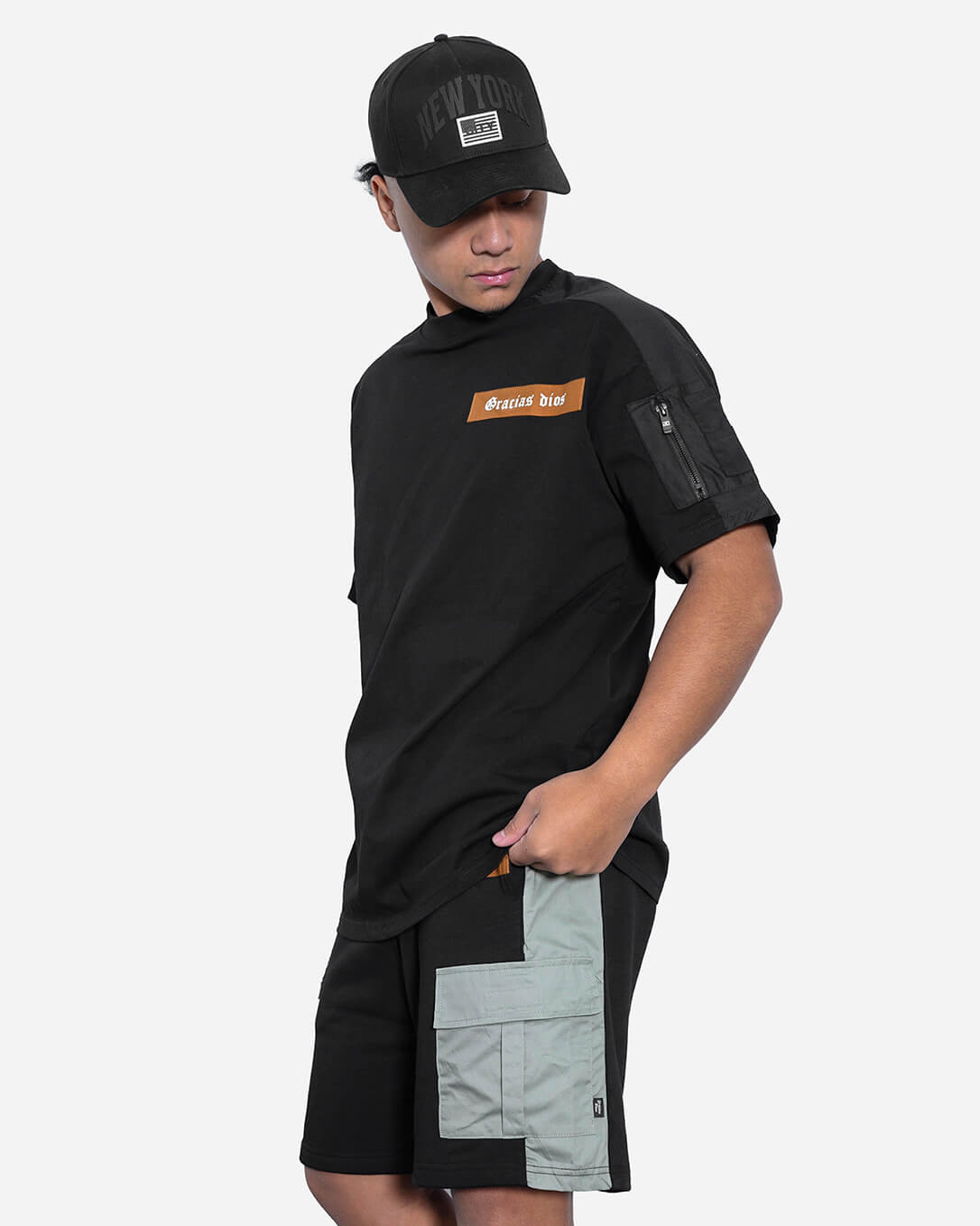 GD Fleece Cargo Short Black