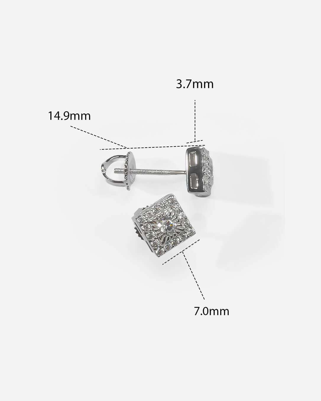 925 Sterling Silver Zirconia Earrings