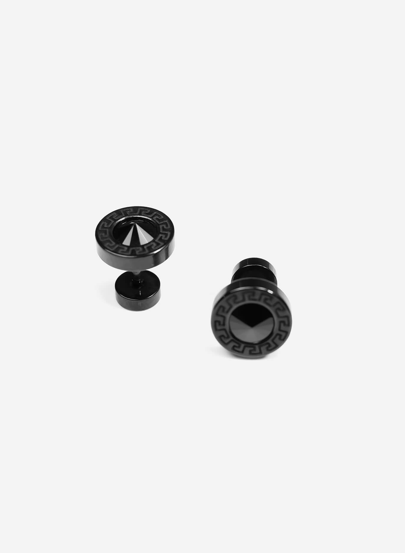 GD Round Diamond Dumbell Earring