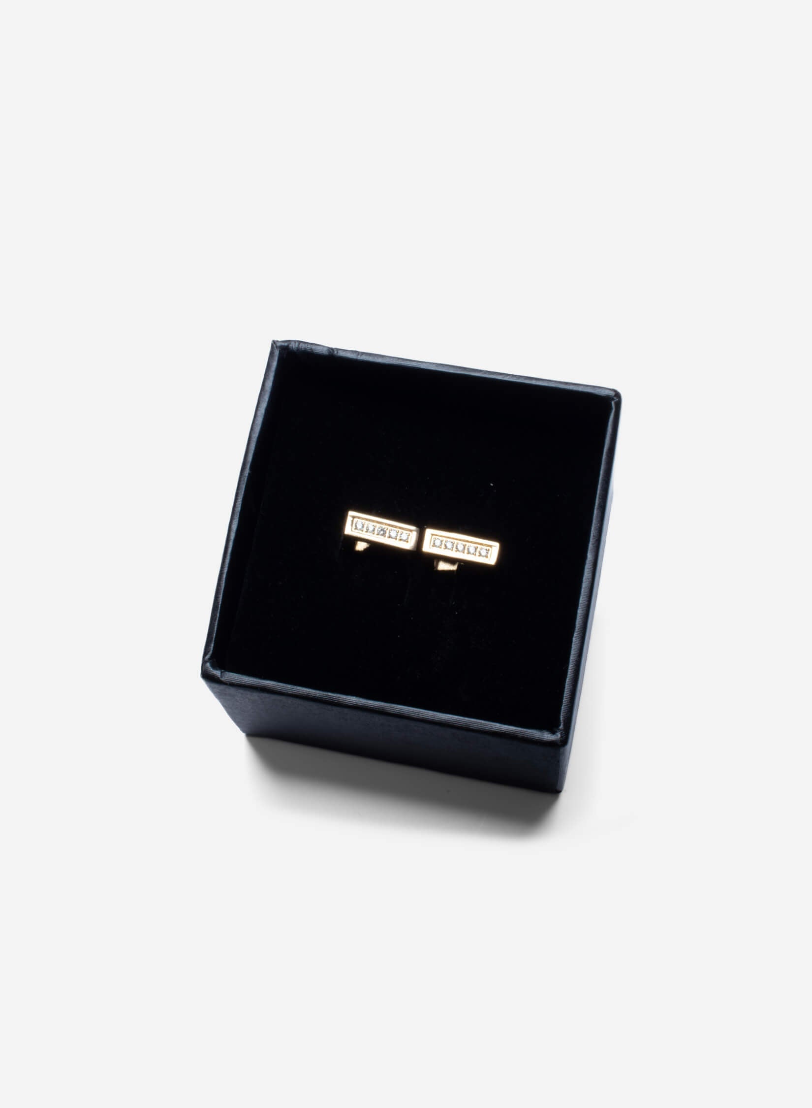 Square Diamond Hoop Earrings