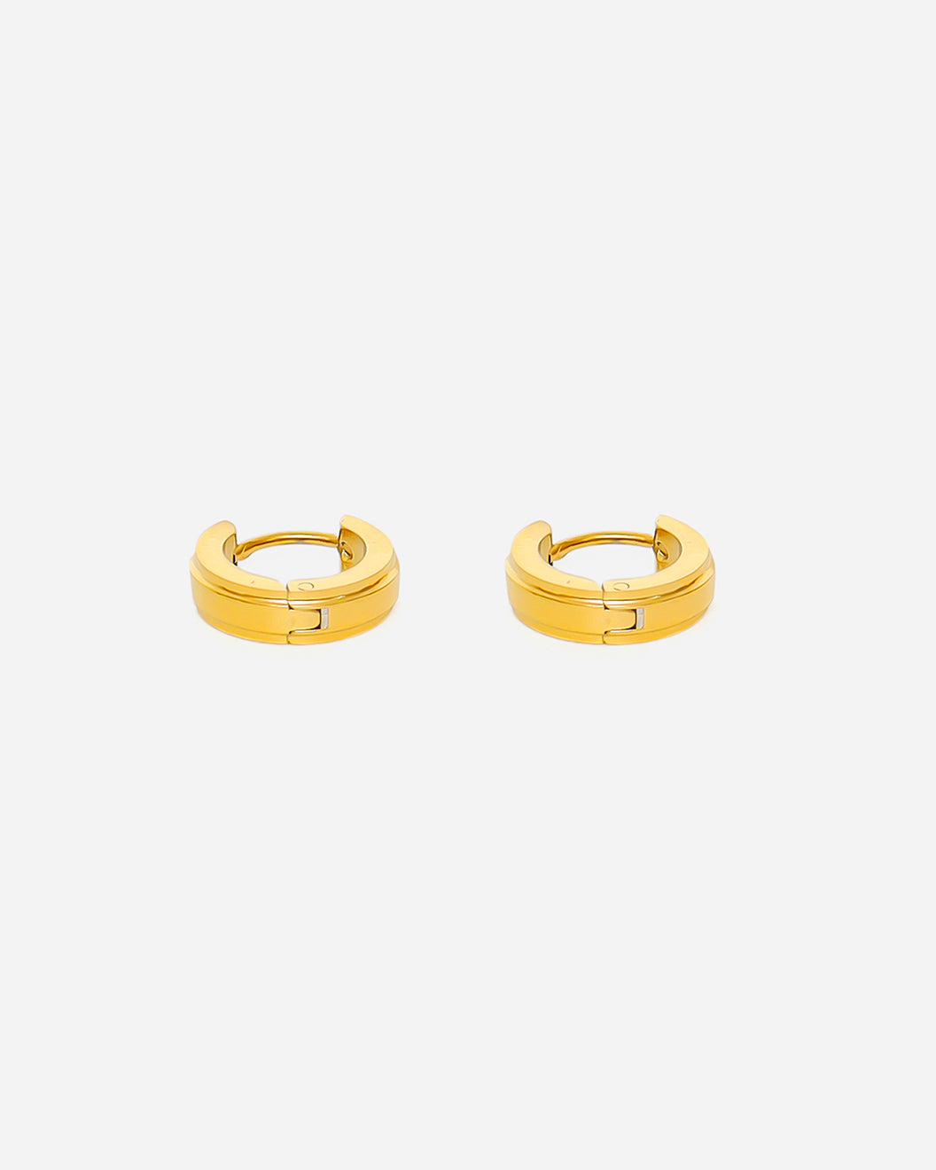 GD Circle Hoop Earrings Gold Plated