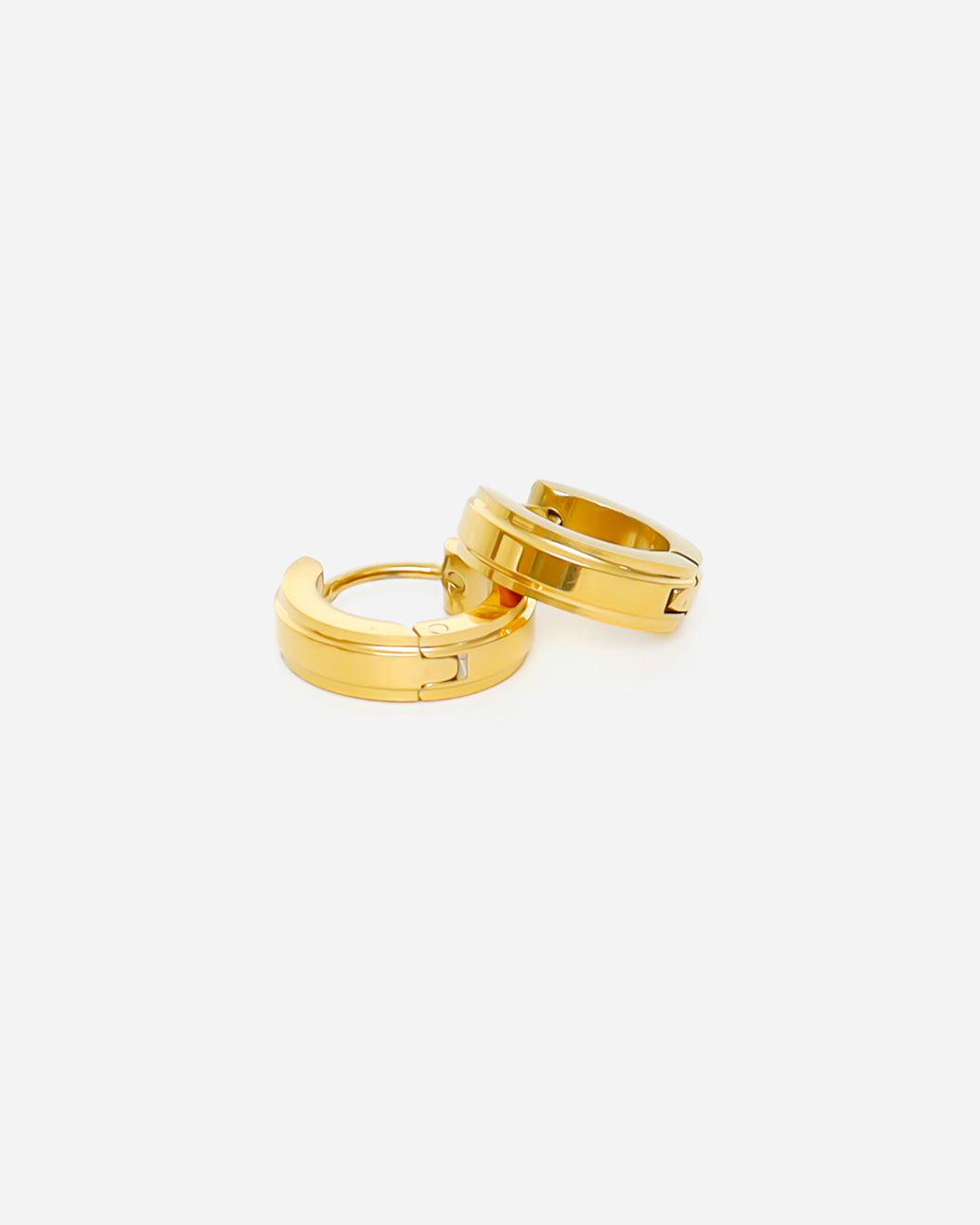 GD Circle Hoop Earrings Gold Plated