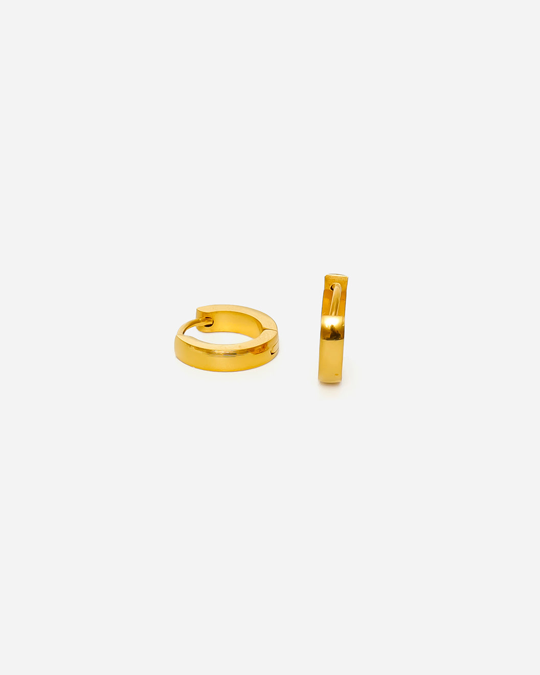 GD Classic Gold Tone Hoops Earrings