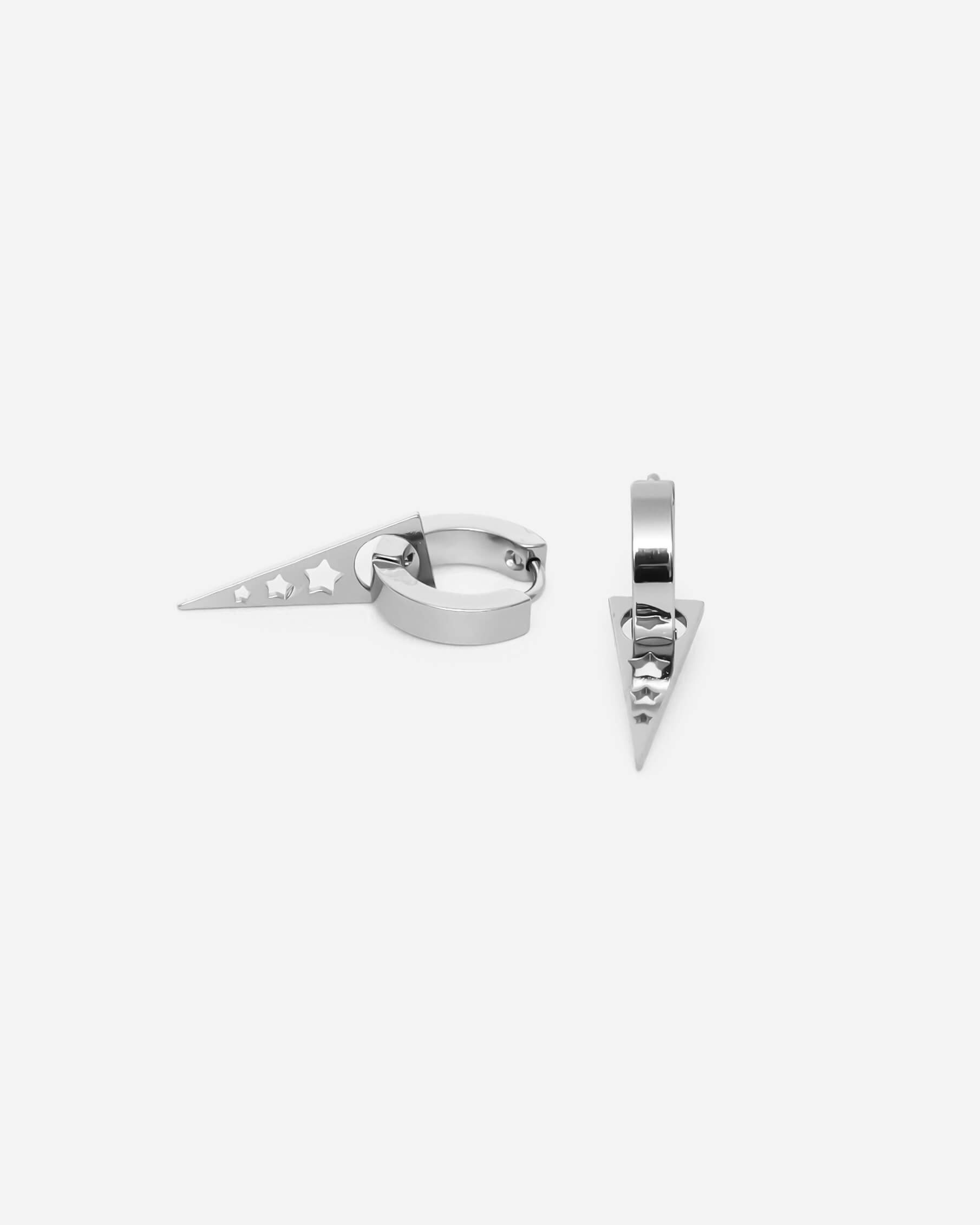 GD Punk Spike Dangle Hoop Earrings