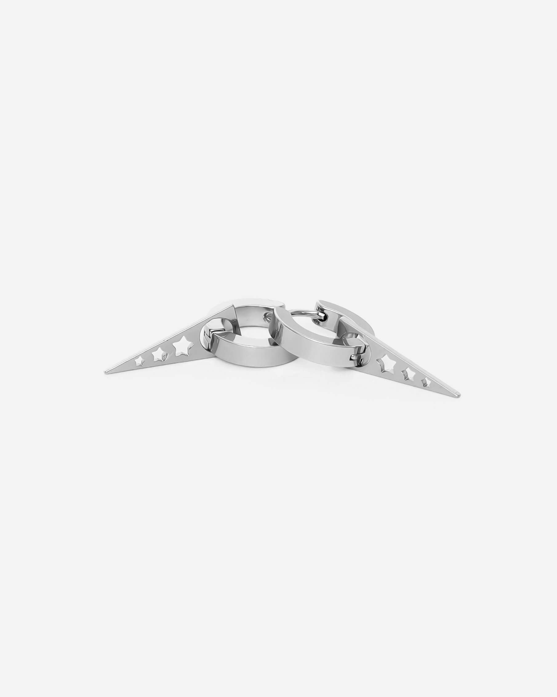 GD Punk Spike Dangle Hoop Earrings