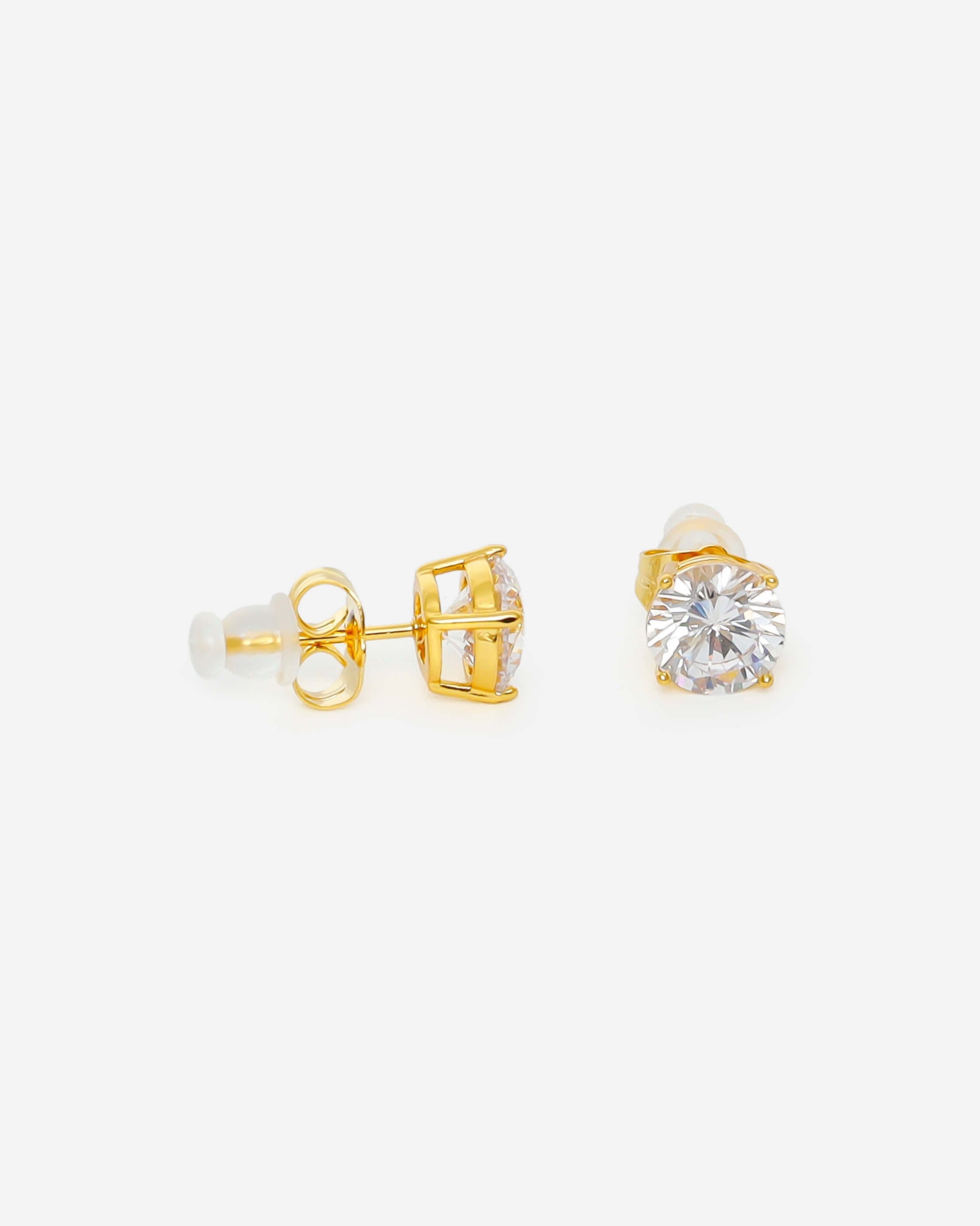 GD Hexagon Circle Gold Plated Earrings