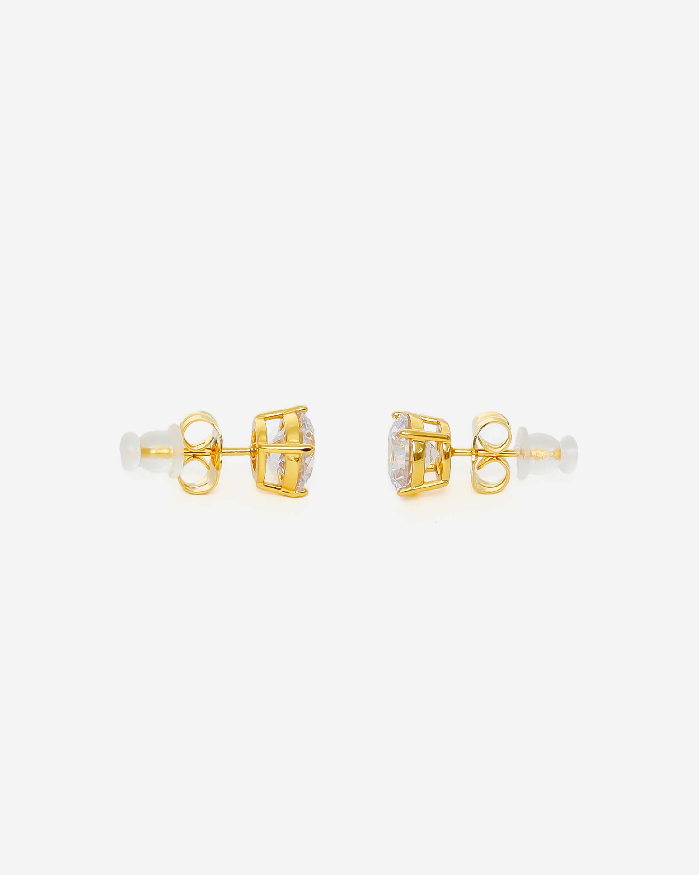 GD Hexagon Circle Gold Plated Earrings