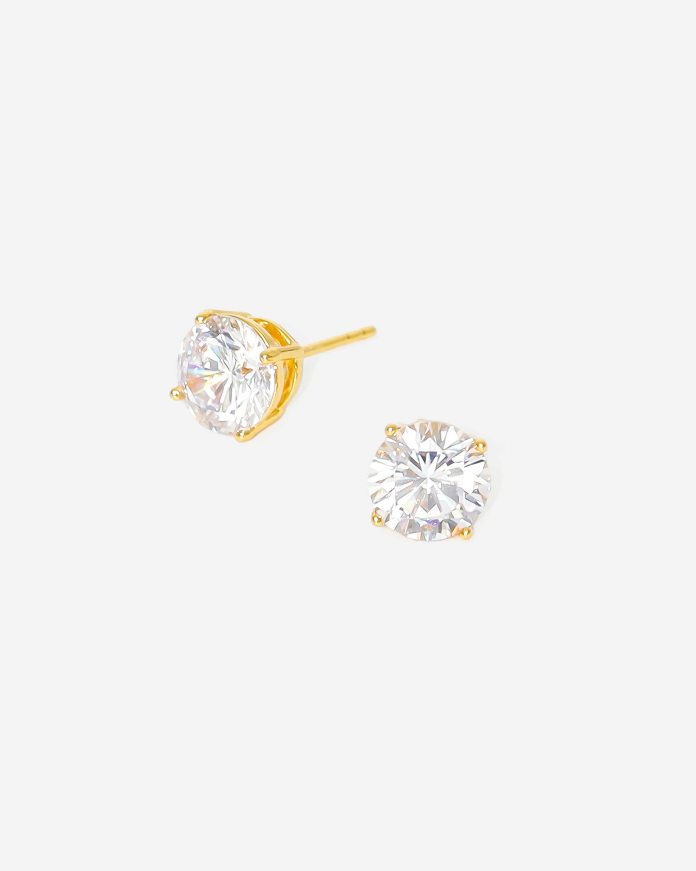 GD Hexagon Circle Gold Plated Earrings