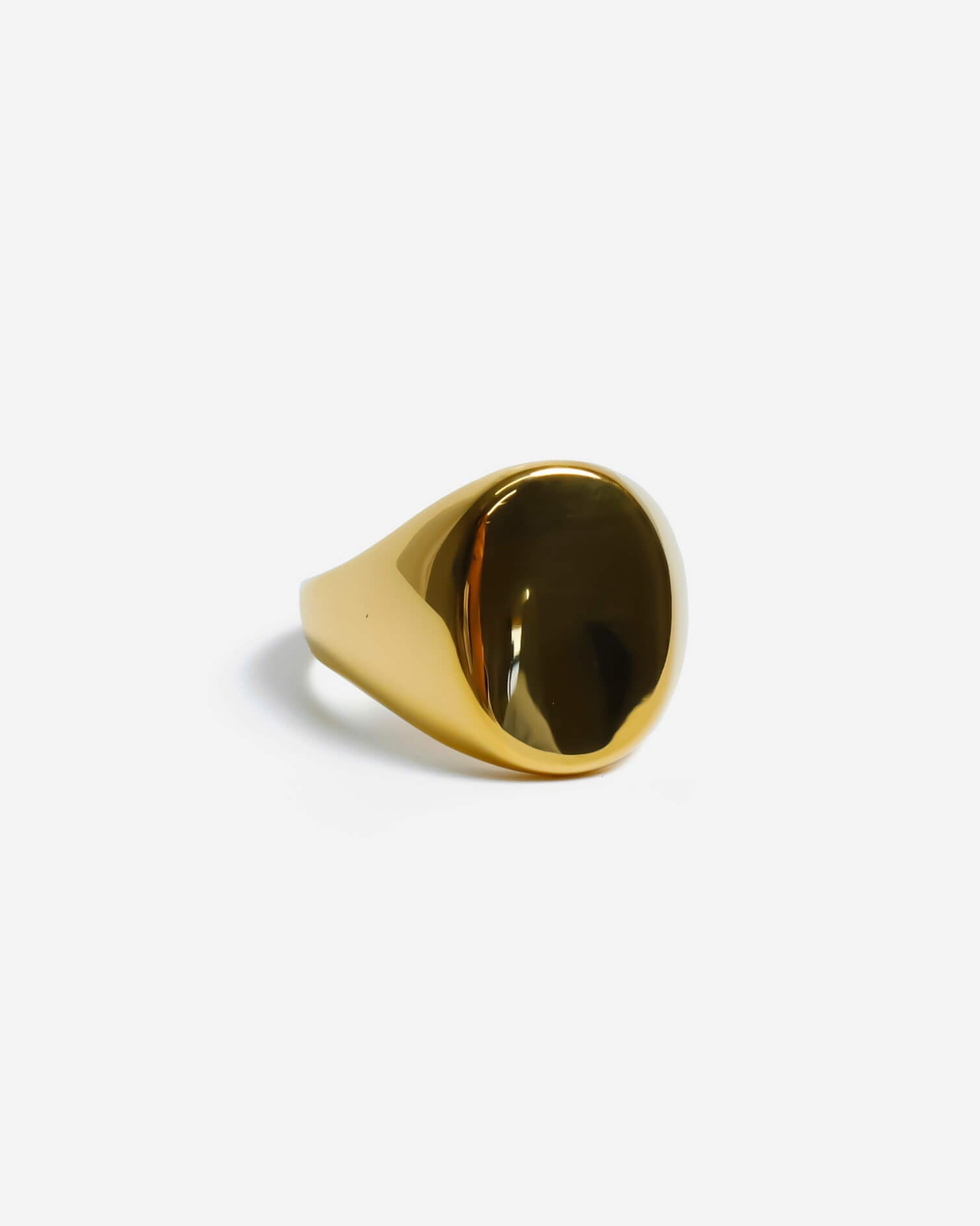 GD Classic Oval Signet Ring – Gold Plated