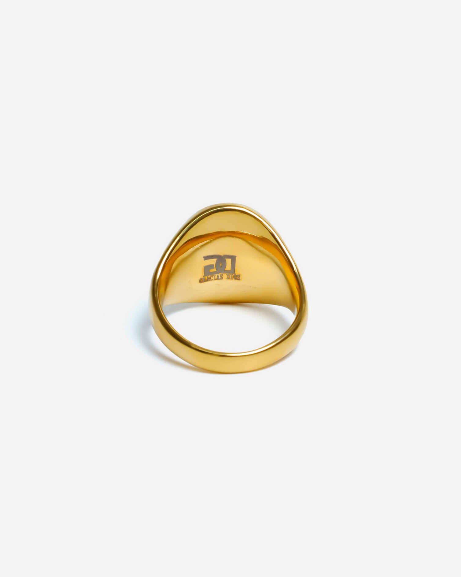 GD Classic Oval Signet Ring – Gold Plated