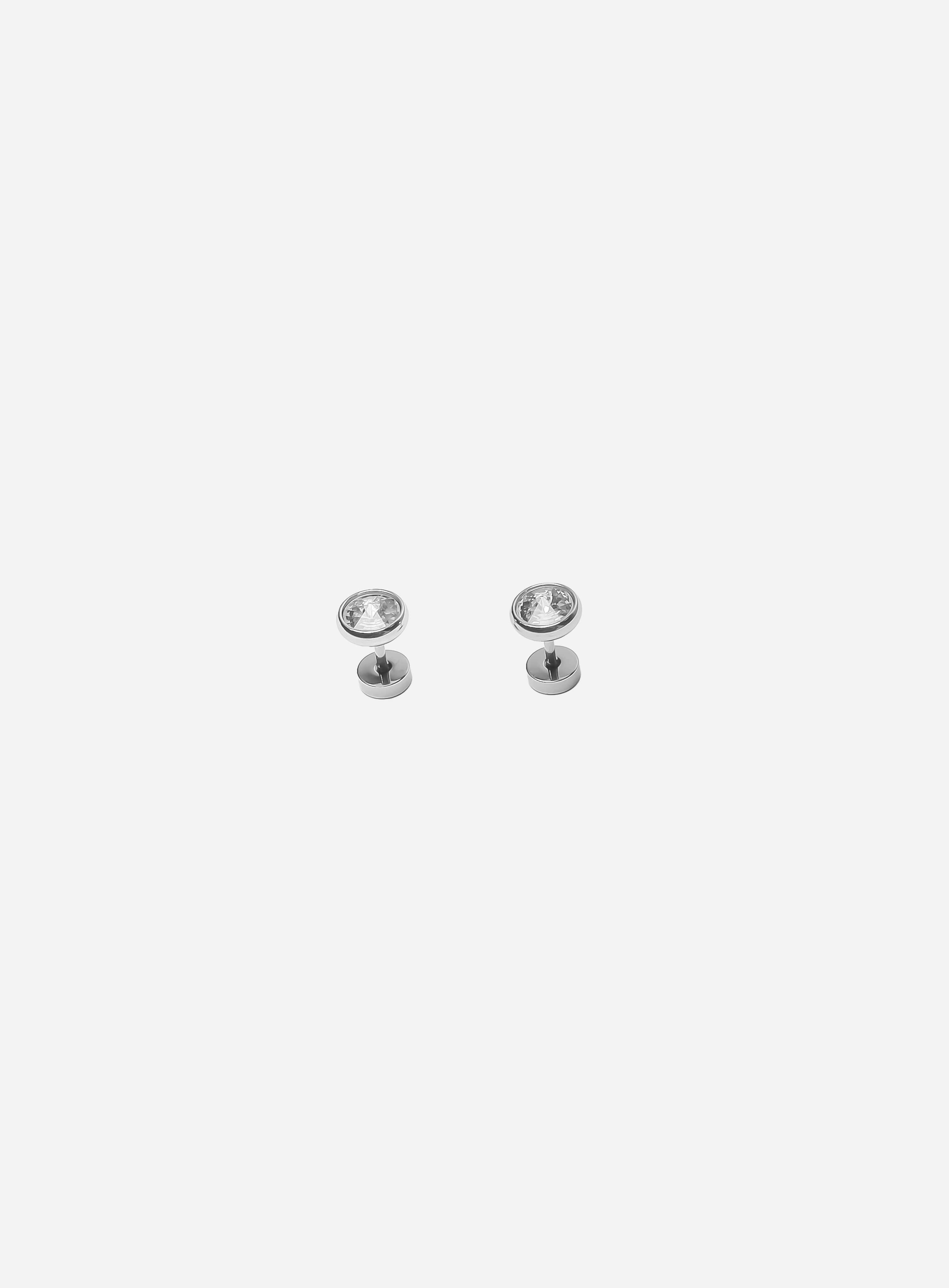 GD Holographic Center Dumbbell Earrings - Unique Statement Jewelry for Trendy Style