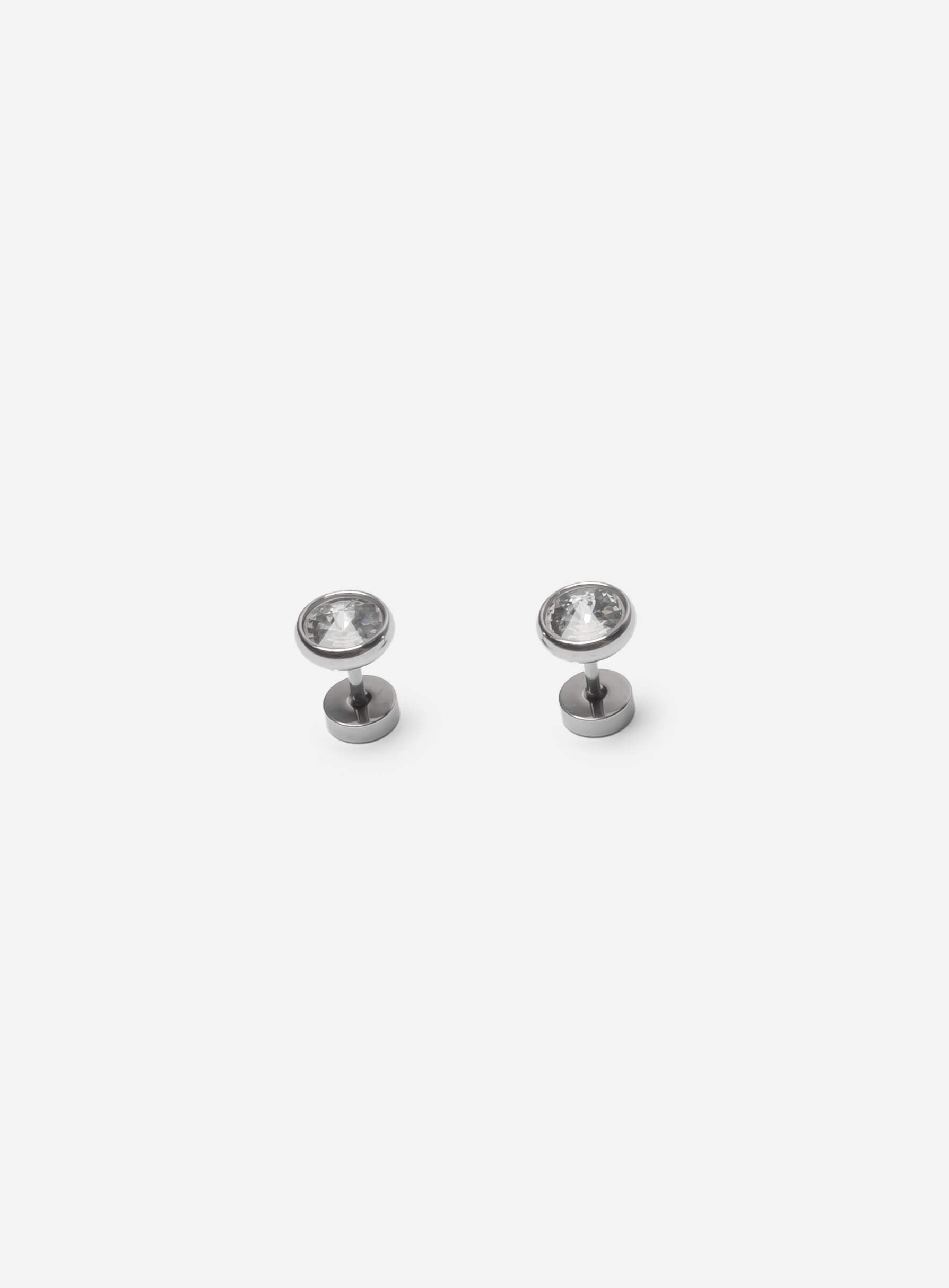 Round Zirconia Stud earrings