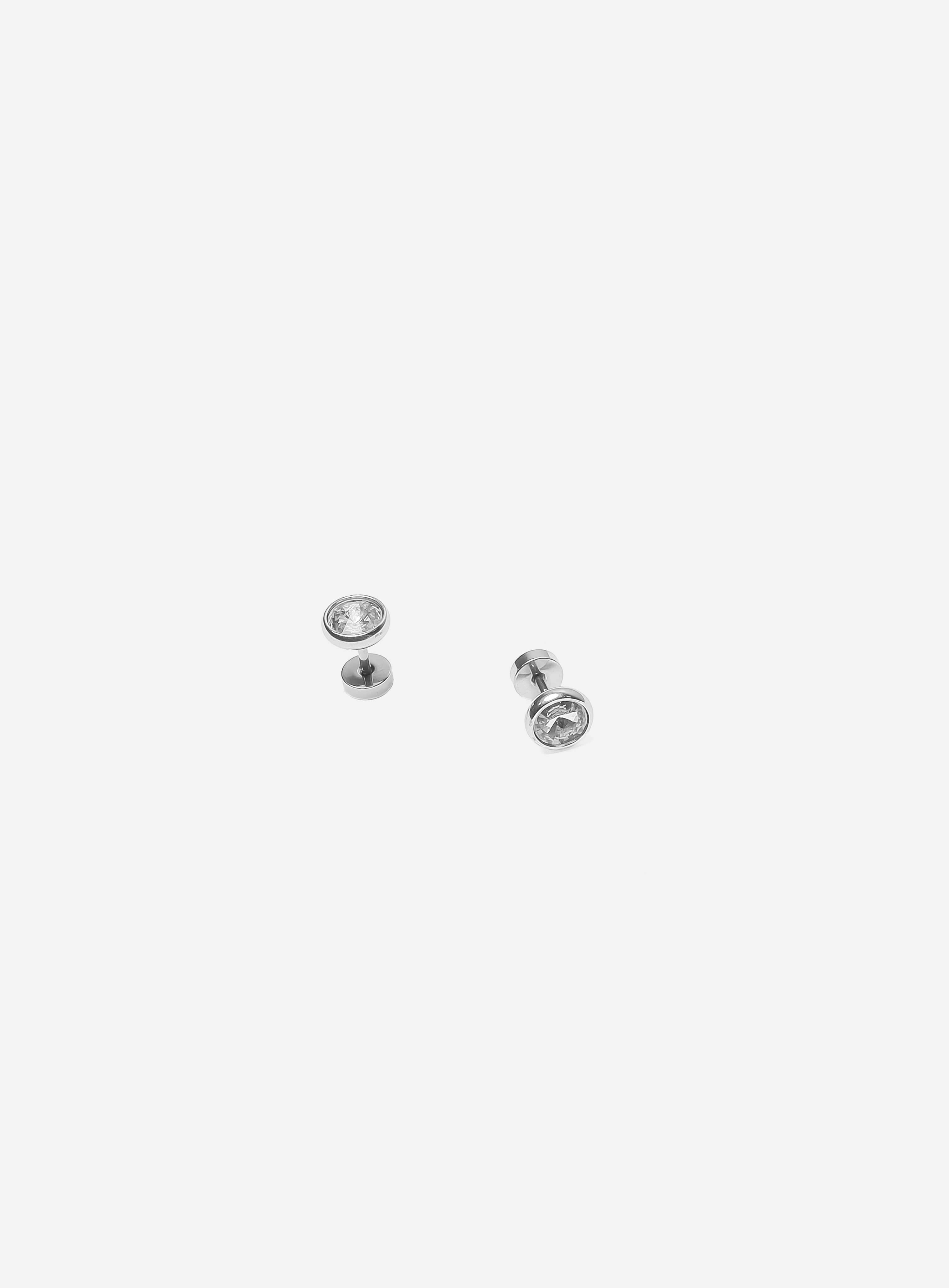 GD Holographic Center Dumbbell Earrings - Unique Statement Jewelry for Trendy Style