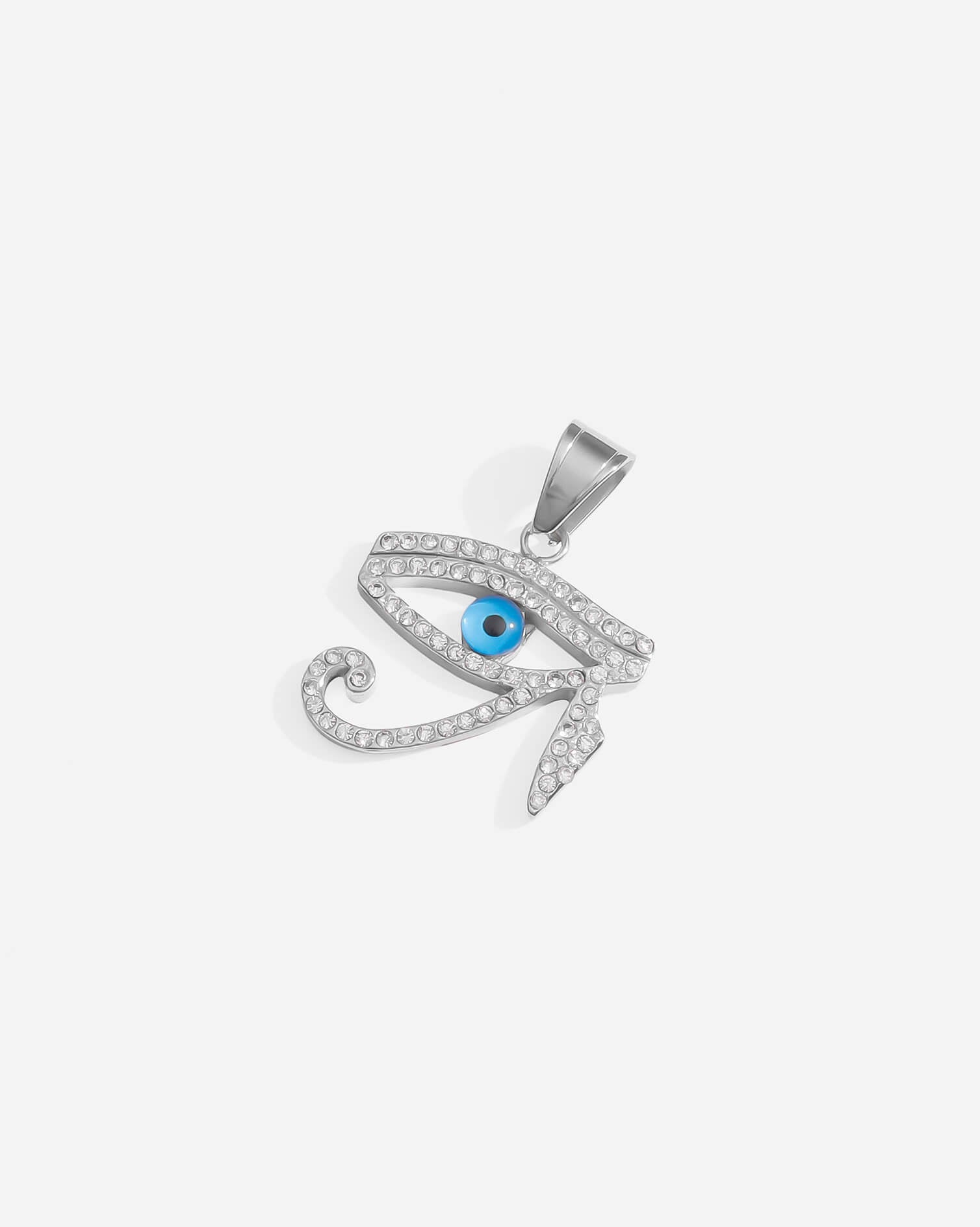 Eye of Horus Zirconia Pendant Silver Plated
