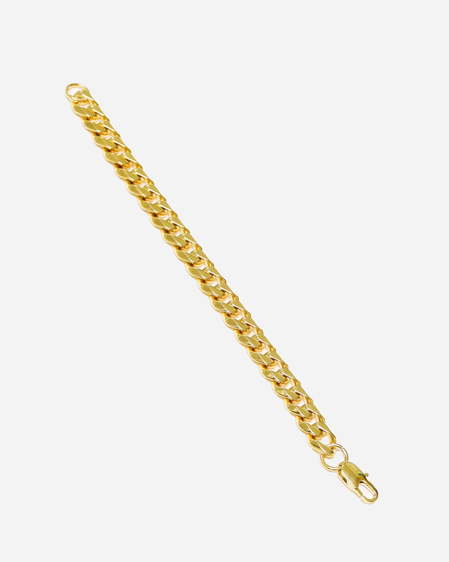 GD Cuban Bracelet 22k Gold Vermeil 10.5mm X 7.5Inch