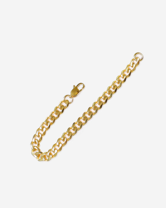 GD Cuban Bracelet 22k Gold Vermeil 7mm x 6.5 In