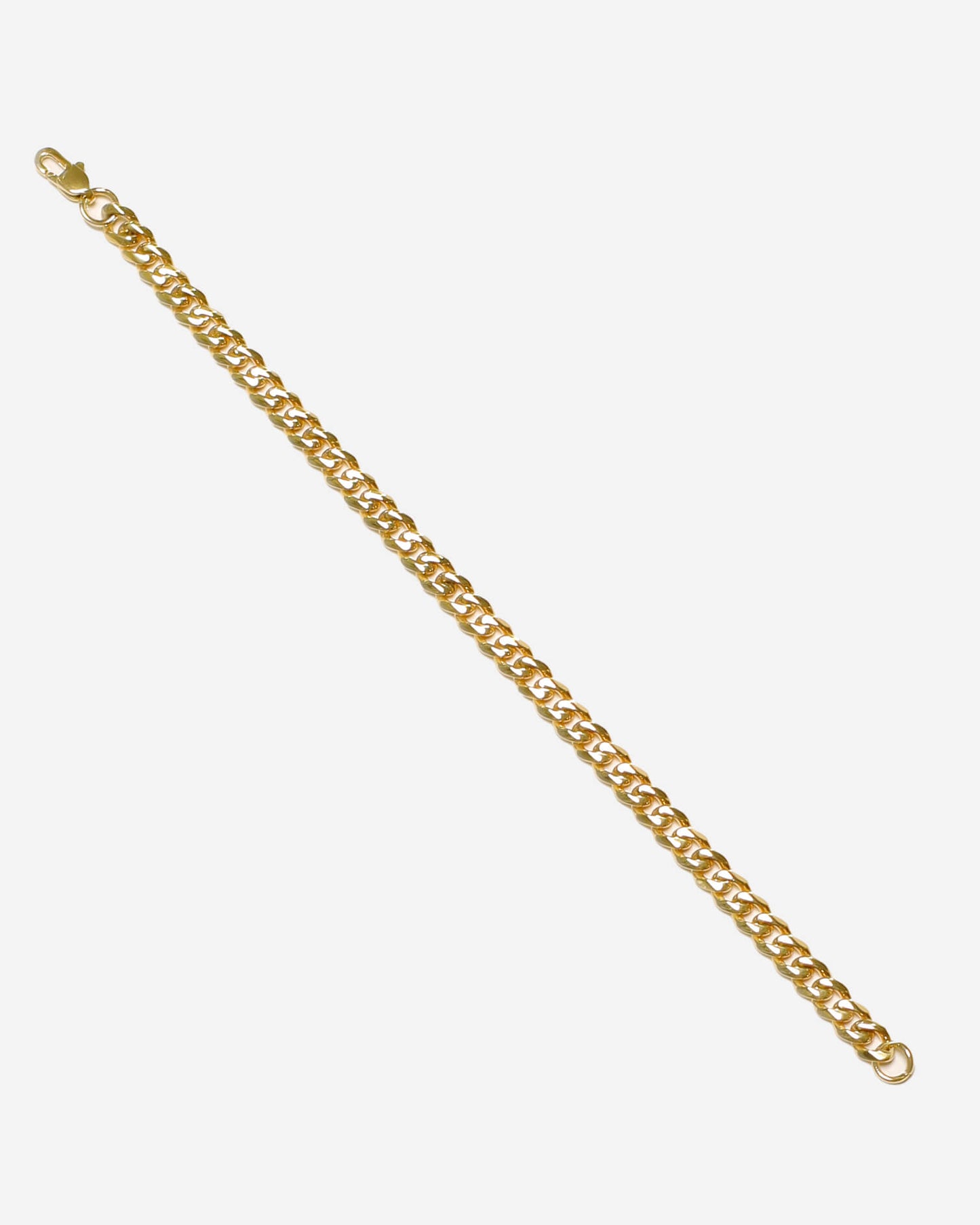 GD Cuban Bracelet Stainless Steel 5.5MMX6 Inch Gold Plated