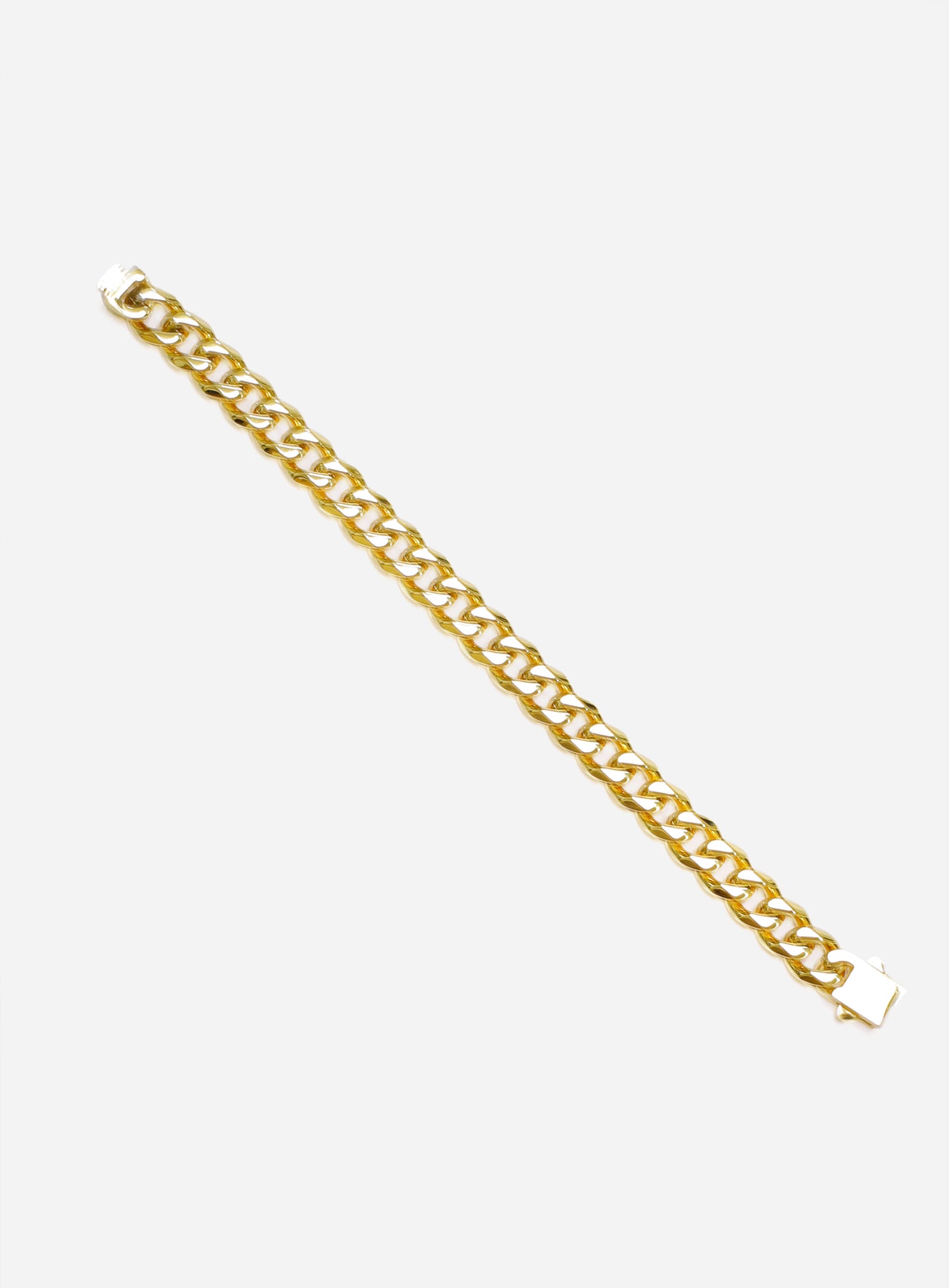 GD Bracelet 10.5MM X 7.5 Inch Gold Plated