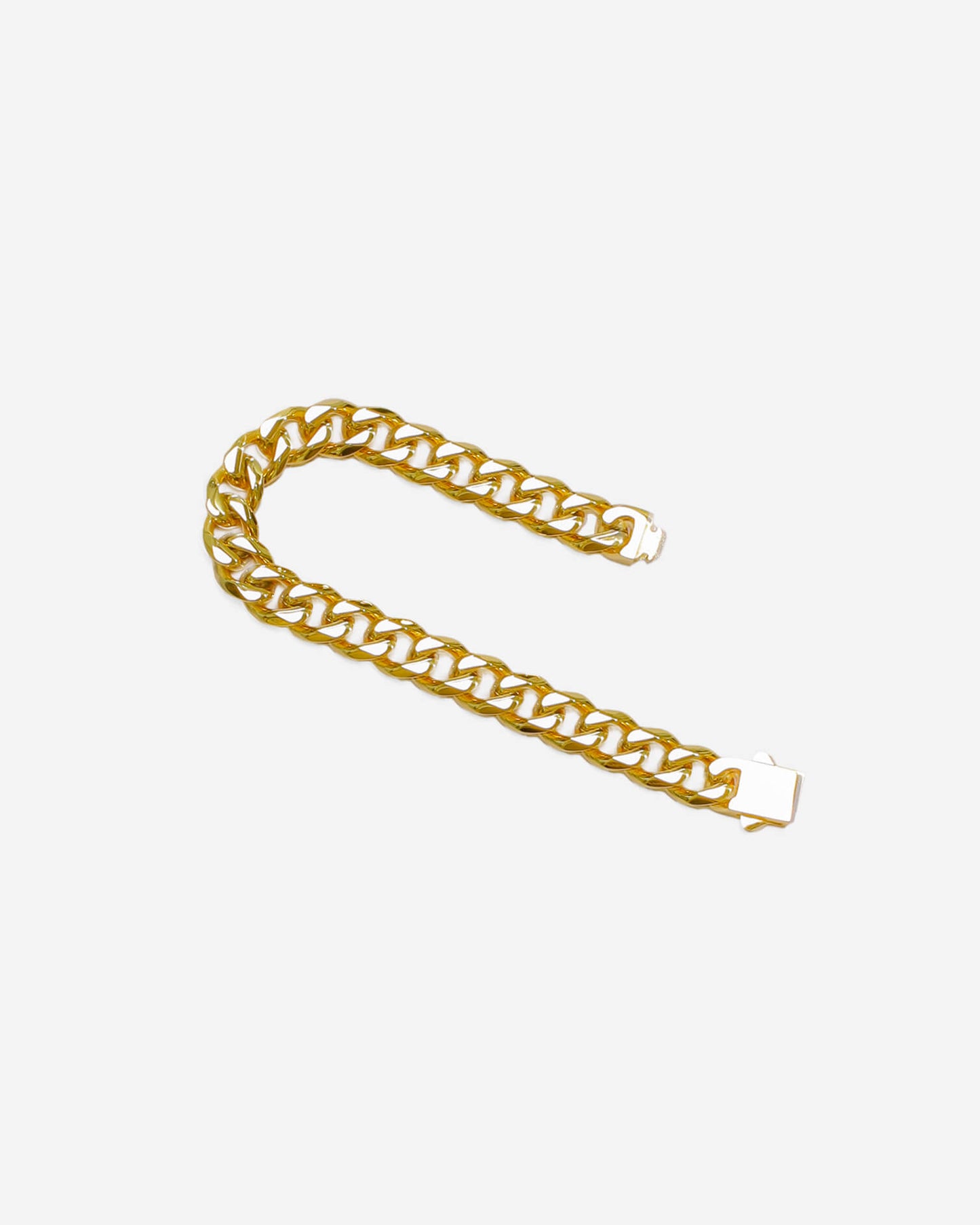 GD Bracelet 10.5MM X 7.5 Inch Gold Plated