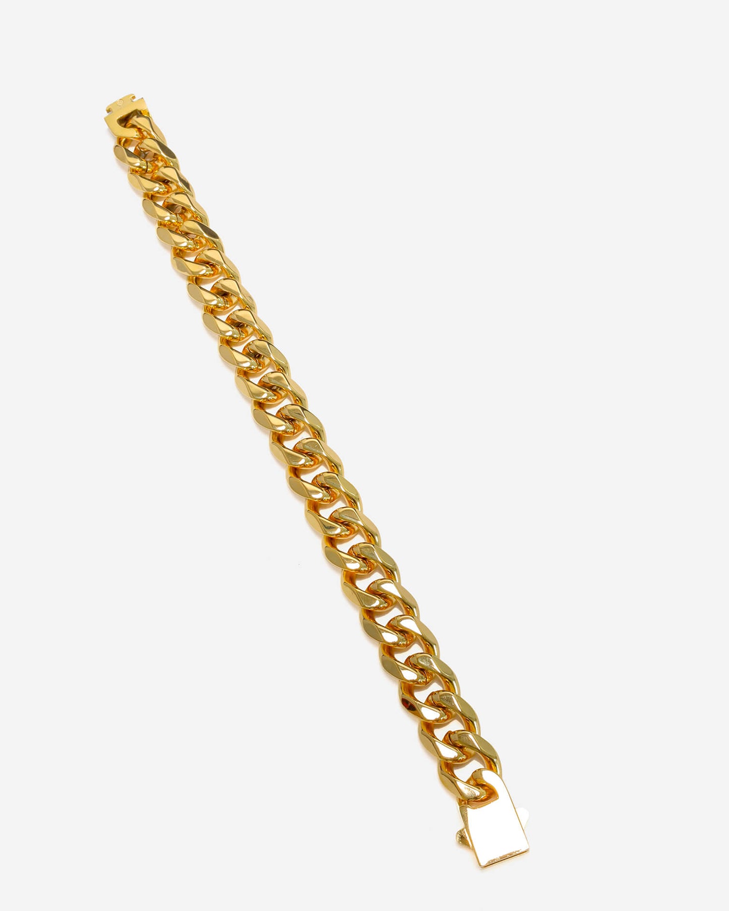 GD Cuban Bracelet 9mm x 7 Inch 22k Gold Plated