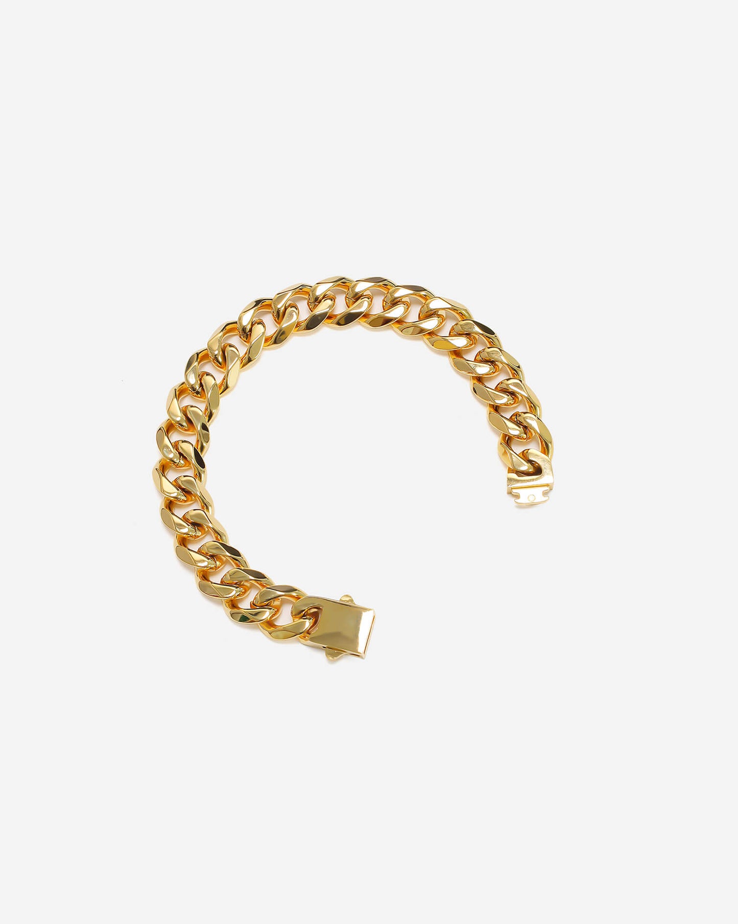 GD Cuban Bracelet 9mm x 7 Inch 22k Gold Plated