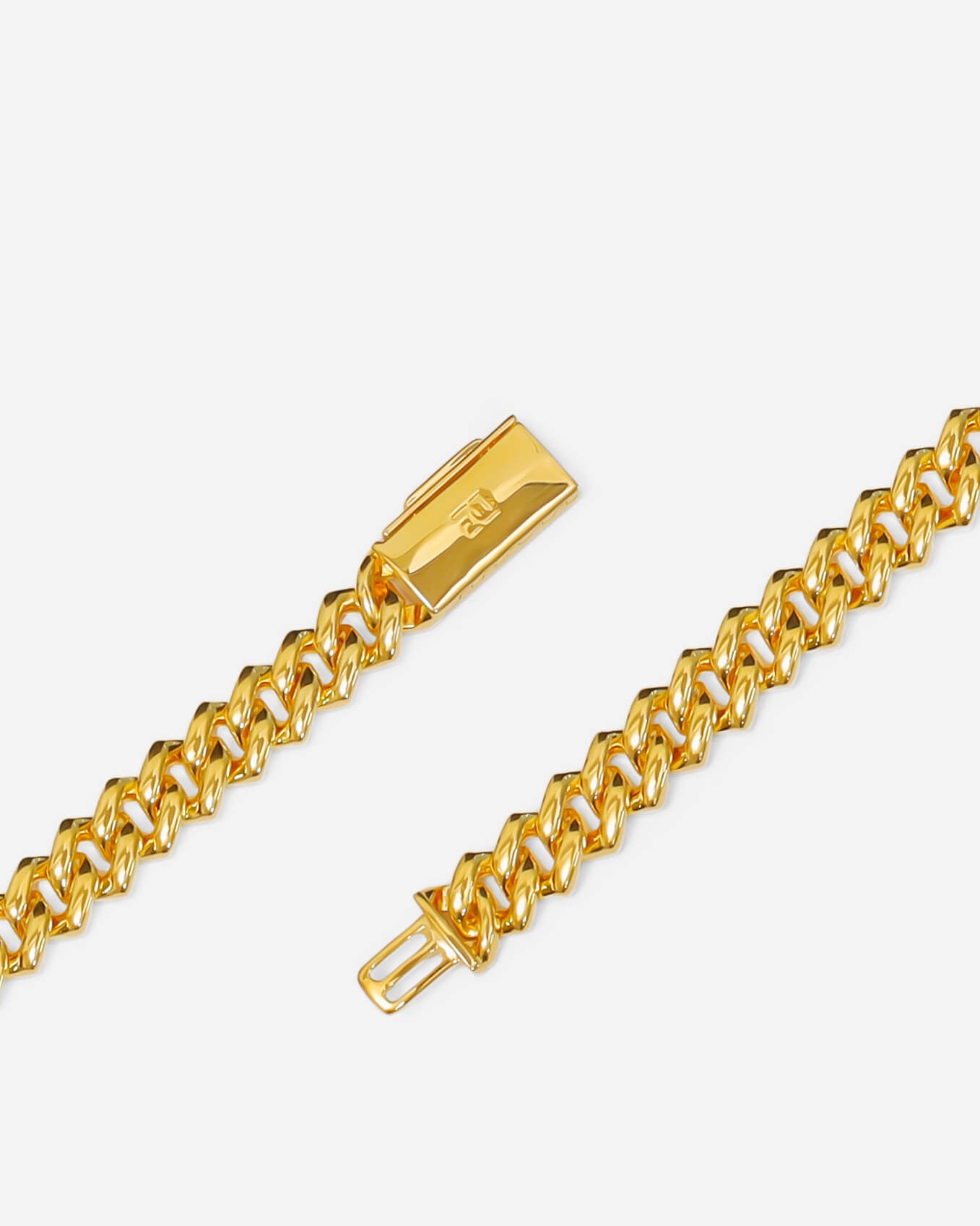 GD Ice Cubic Zirconia Bracelet 10mm 18k Gold Plated