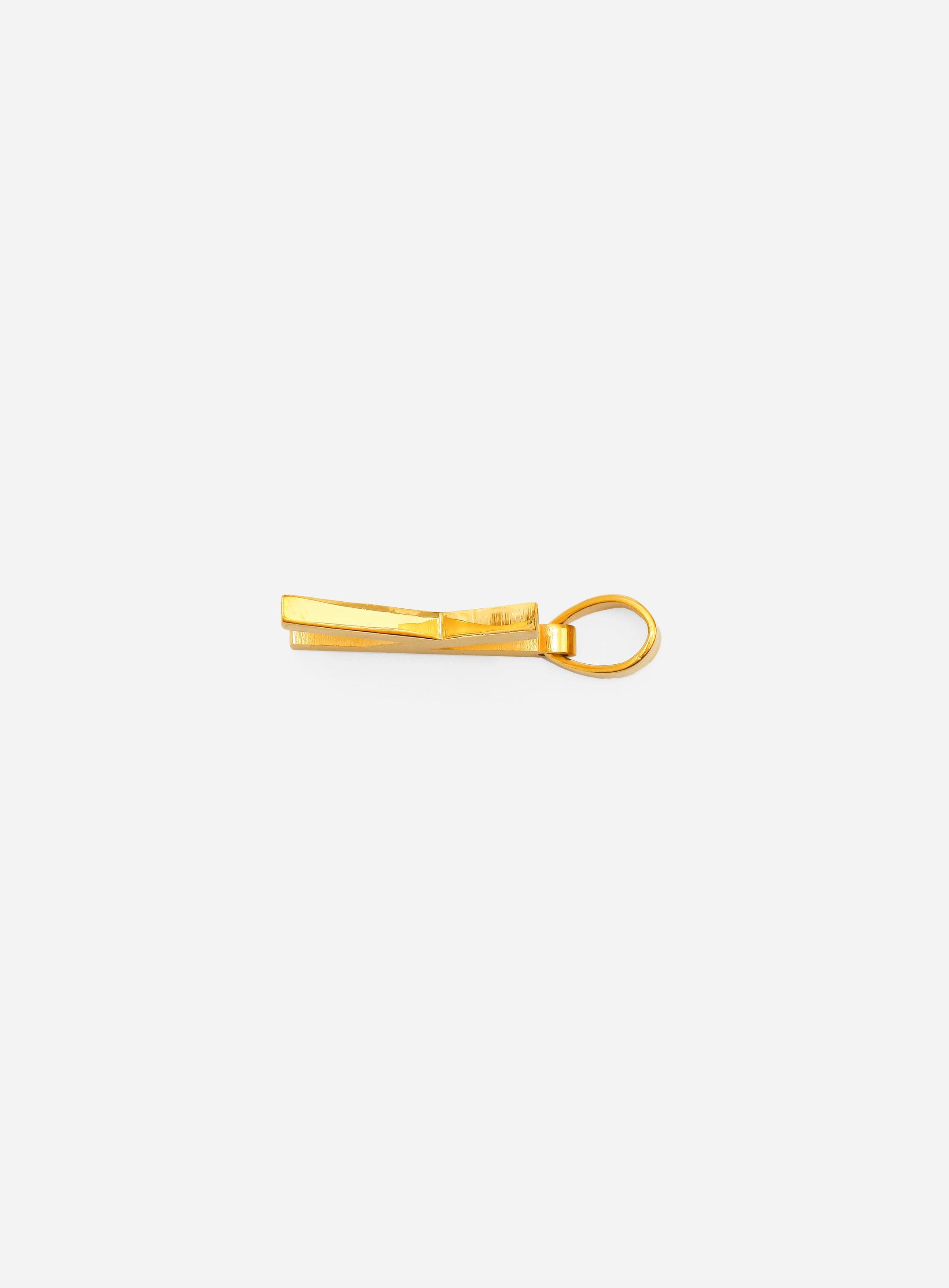 Gracias Dios Diamond Gold Letter K Pendant - Challenger Streetwear