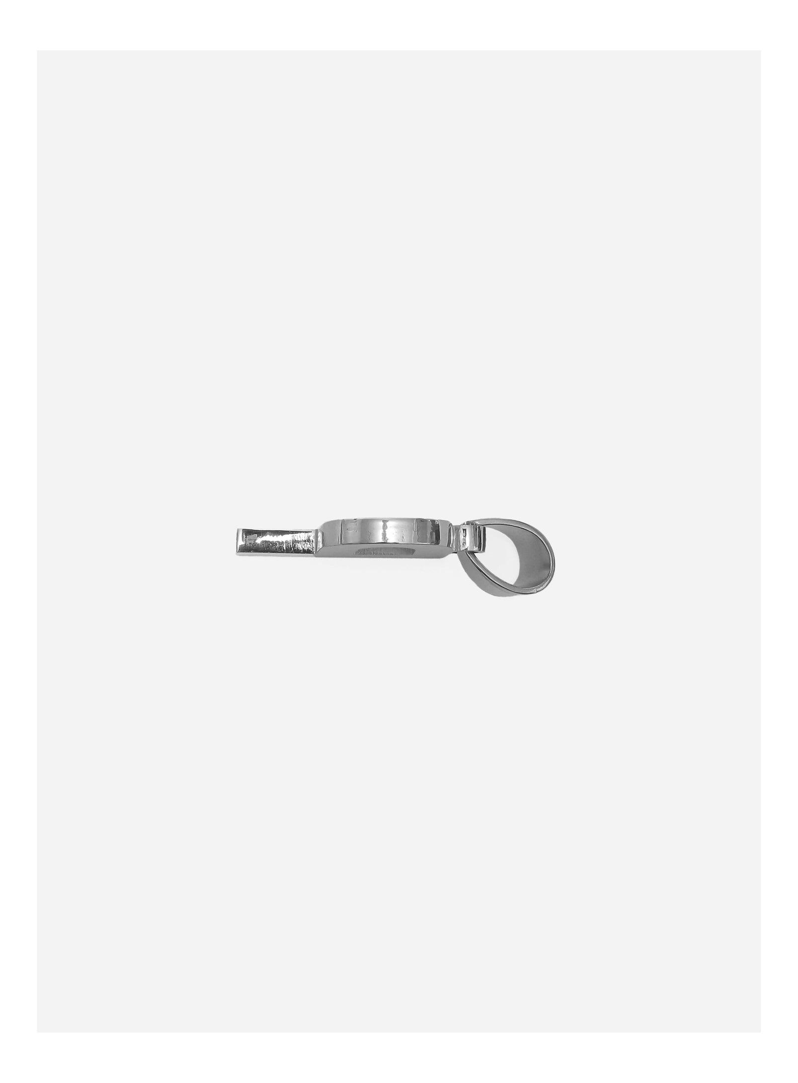 Gracias Dios Diamond Silver Letter P Pendant - Challenger Streetwear