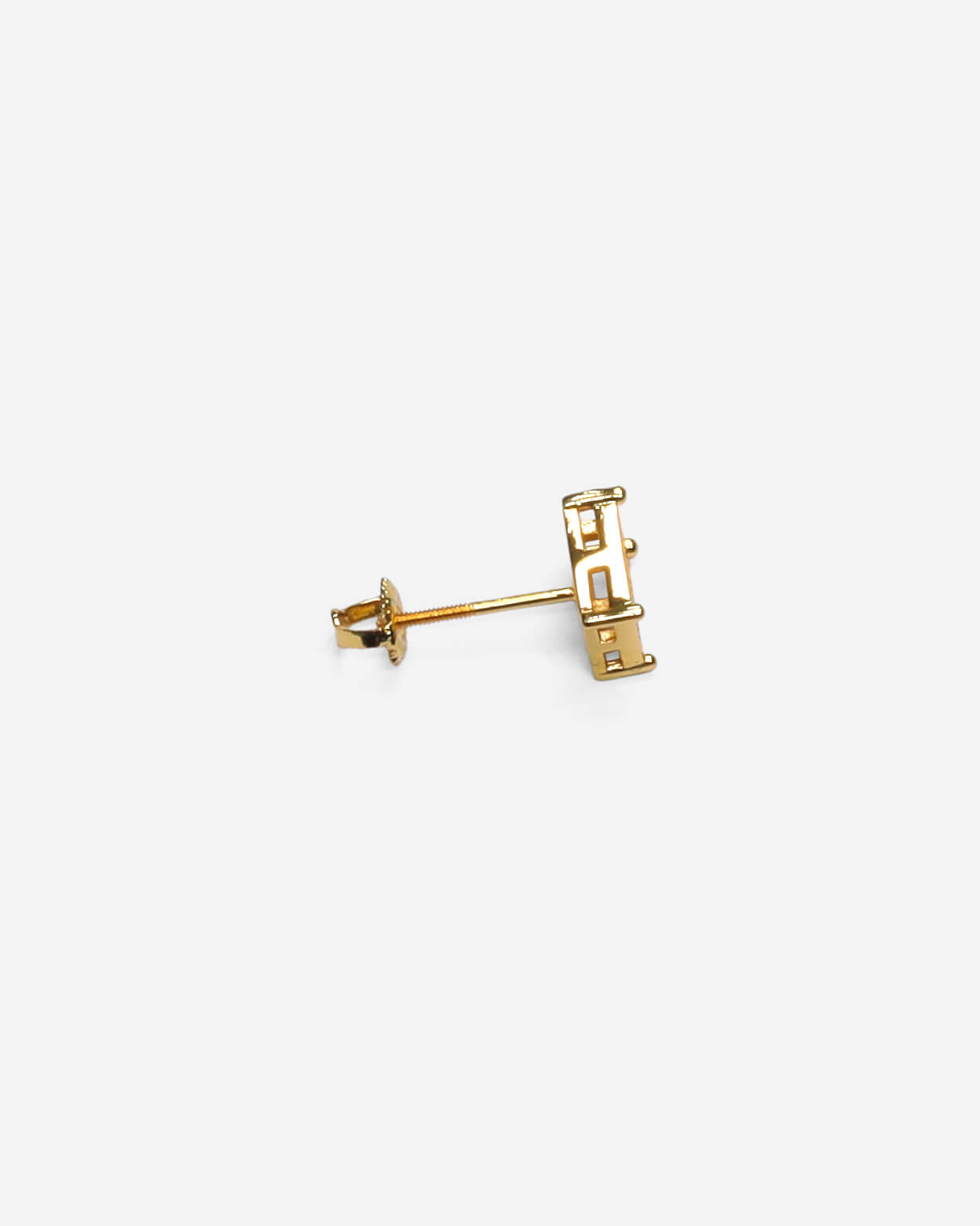 Radiant Zirconia Squire Earrings in 22k Gold