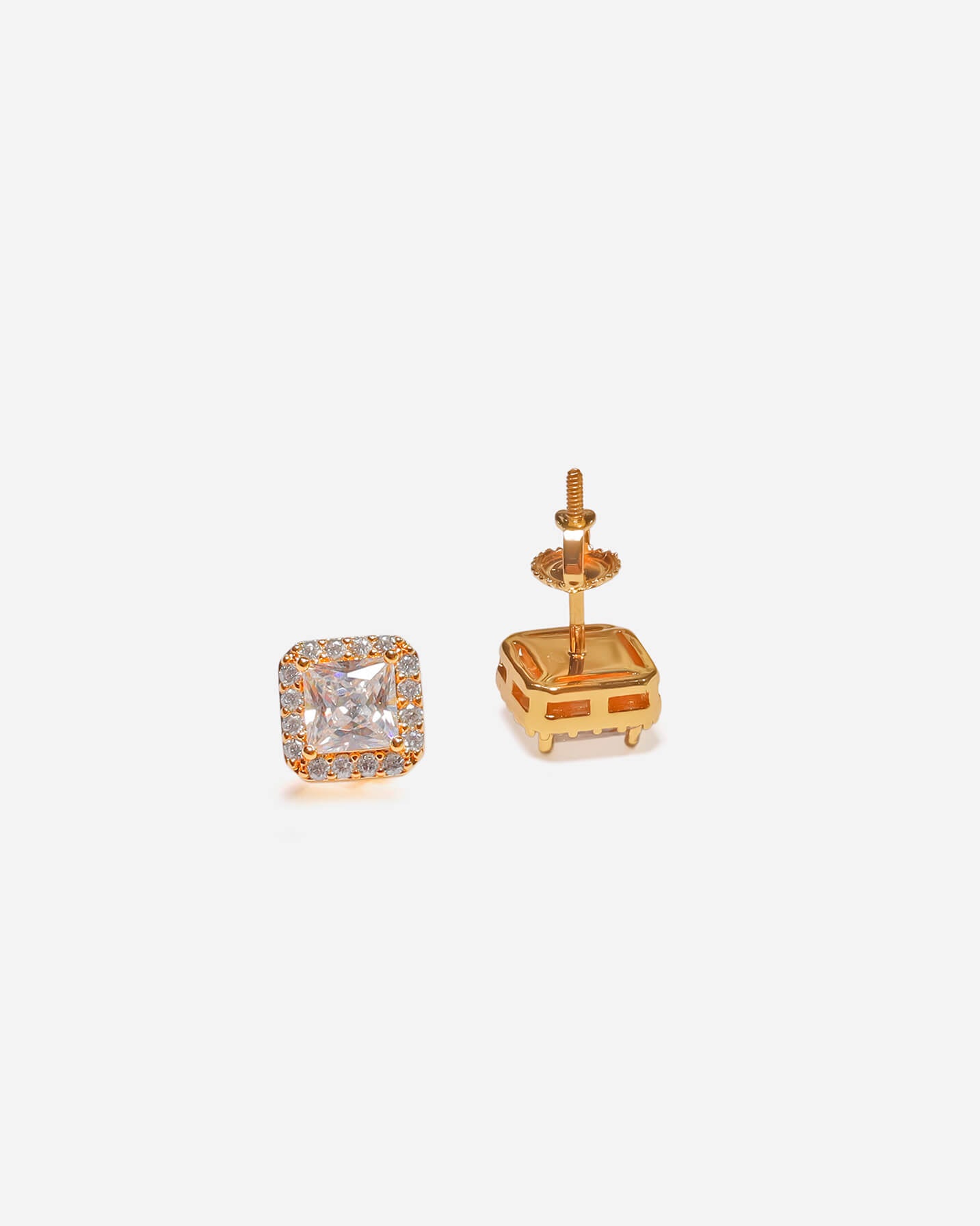 Radiant Stud Earrings | 22K Gold Brilliance
