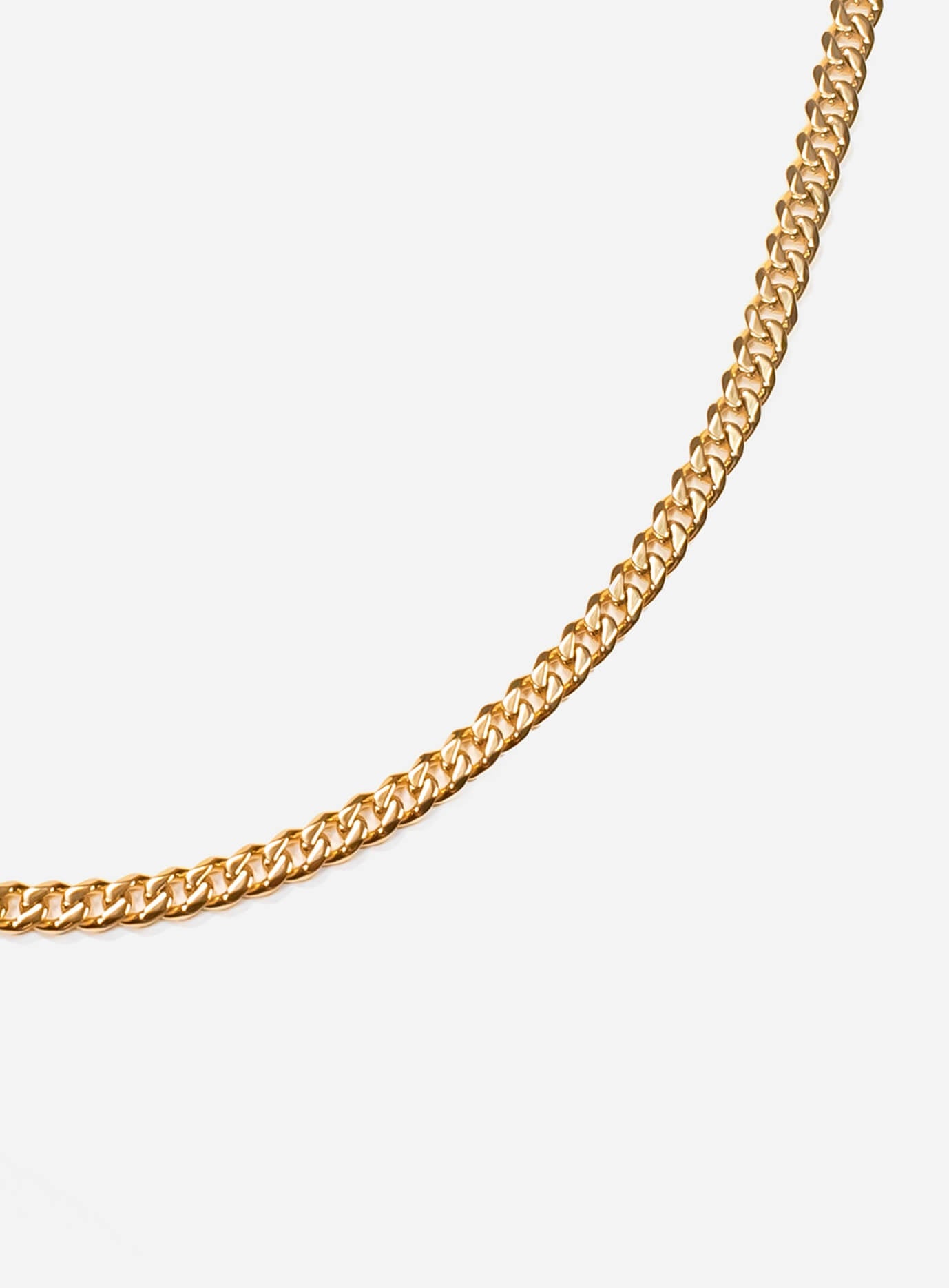 GD Gold Chain Stainless Steel  5.5mm x 55cm 18K Gold Plated
