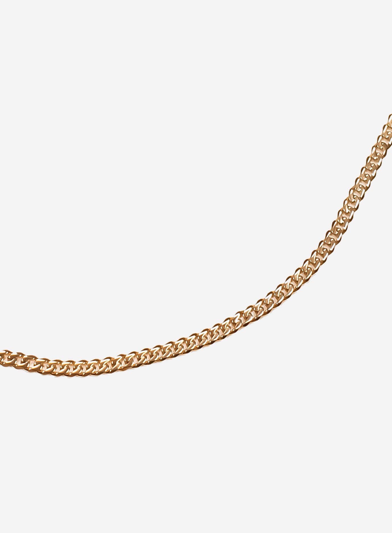 GD Cuban Stainless Steel Chain 3.5mm x 50cm Gold Plated