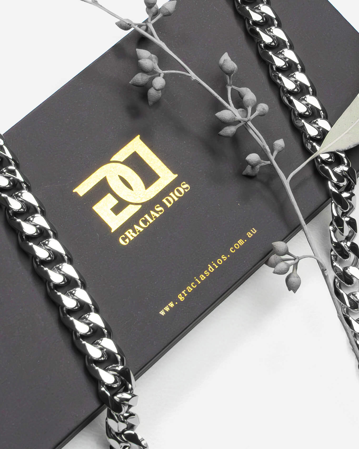 GD Cuban Stainless-Steel Chain 10.5mm x 60cm