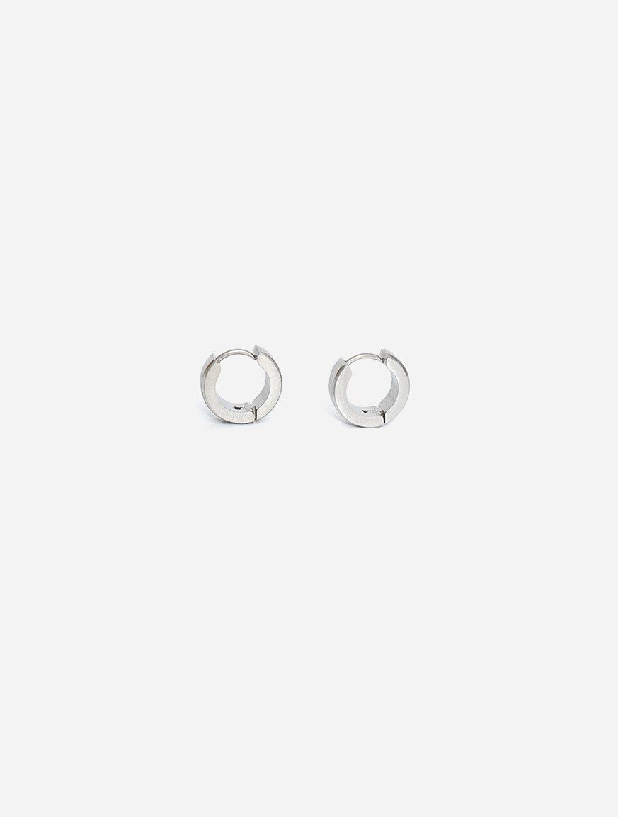 Gracias Dios Circle Hoop Hinged Earring - Challenger Streetwear