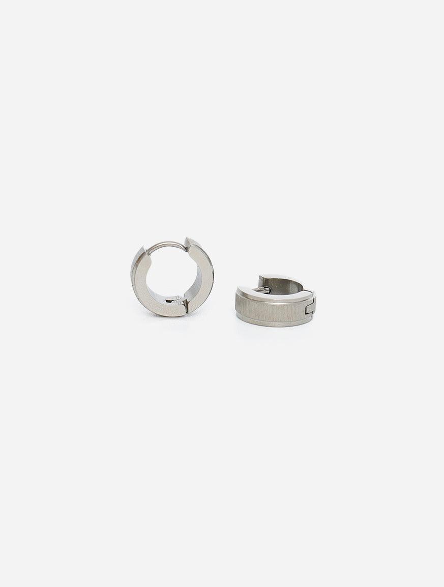 Gracias Dios Circle Hoop Hinged Earring - Challenger Streetwear