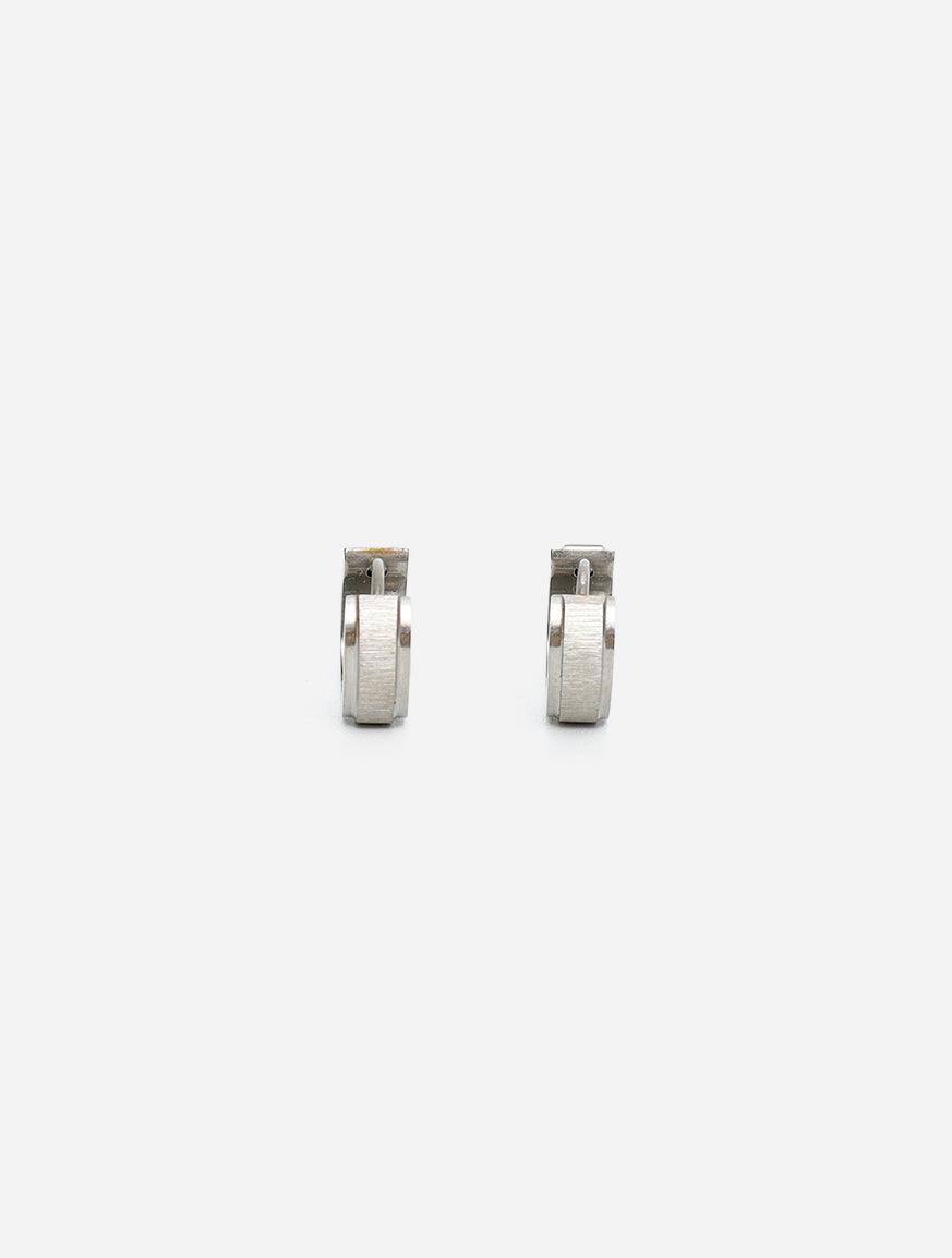 Gracias Dios Circle Hoop Hinged Earring - Challenger Streetwear