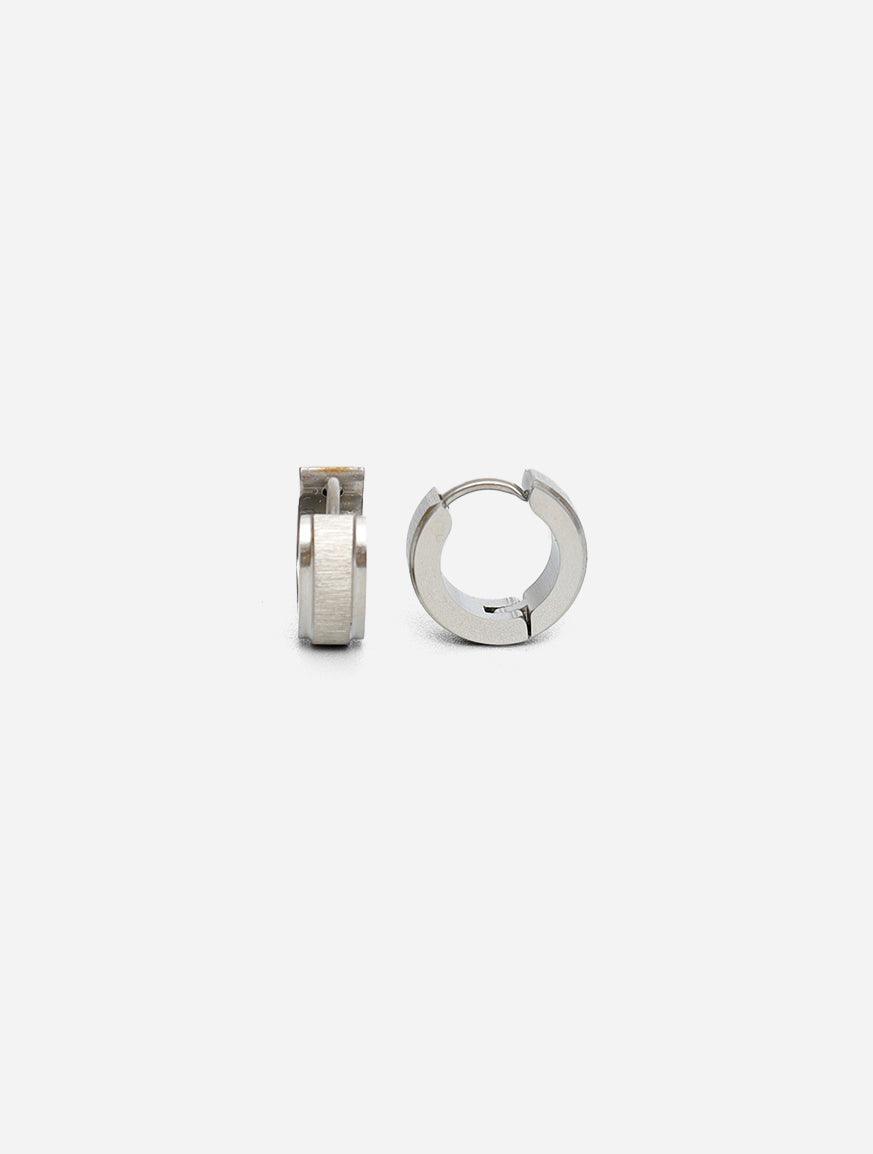 Gracias Dios Circle Hoop Hinged Earring - Challenger Streetwear