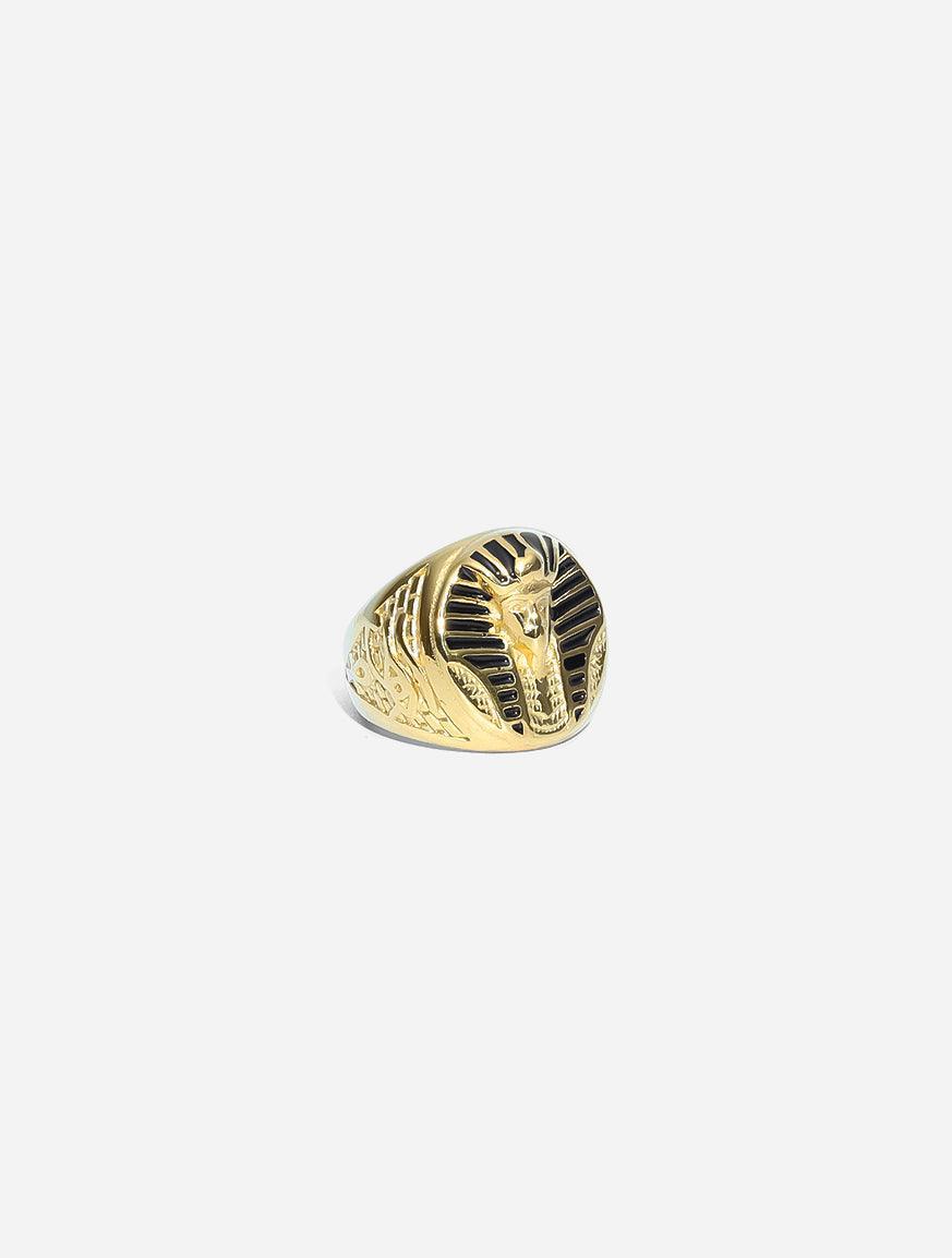 Gracias Dios Egyptian Pharaoh Ring - Challenger Streetwear