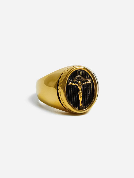 GD Crucifix Ring