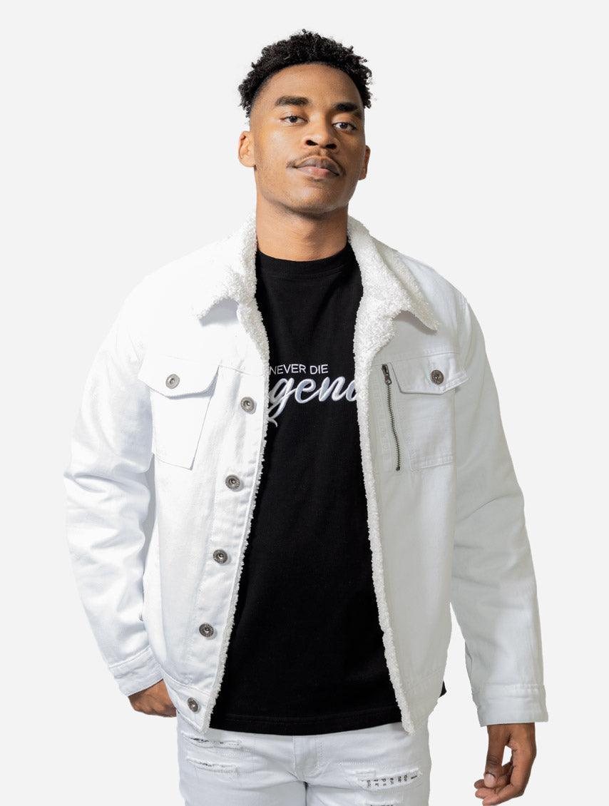 Gracias Dios GD Denim Sherpa Jacket - Challenger Streetwear