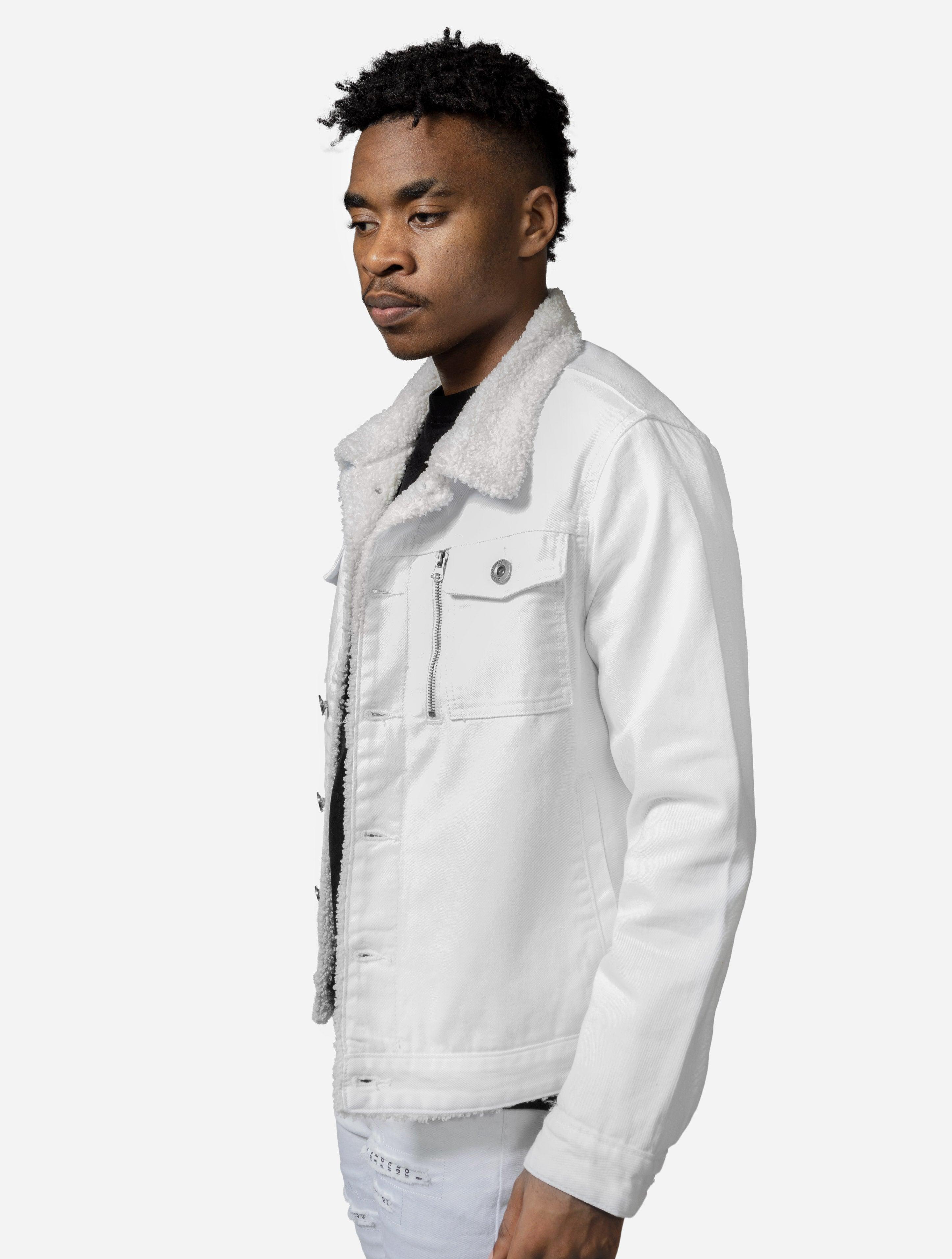 Gracias Dios GD Denim Sherpa Jacket - Challenger Streetwear