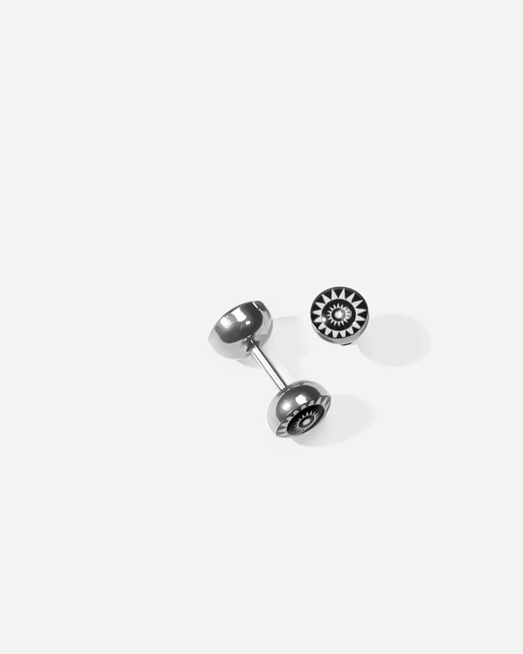 GD Dumbbell Earrings Stainless Steel