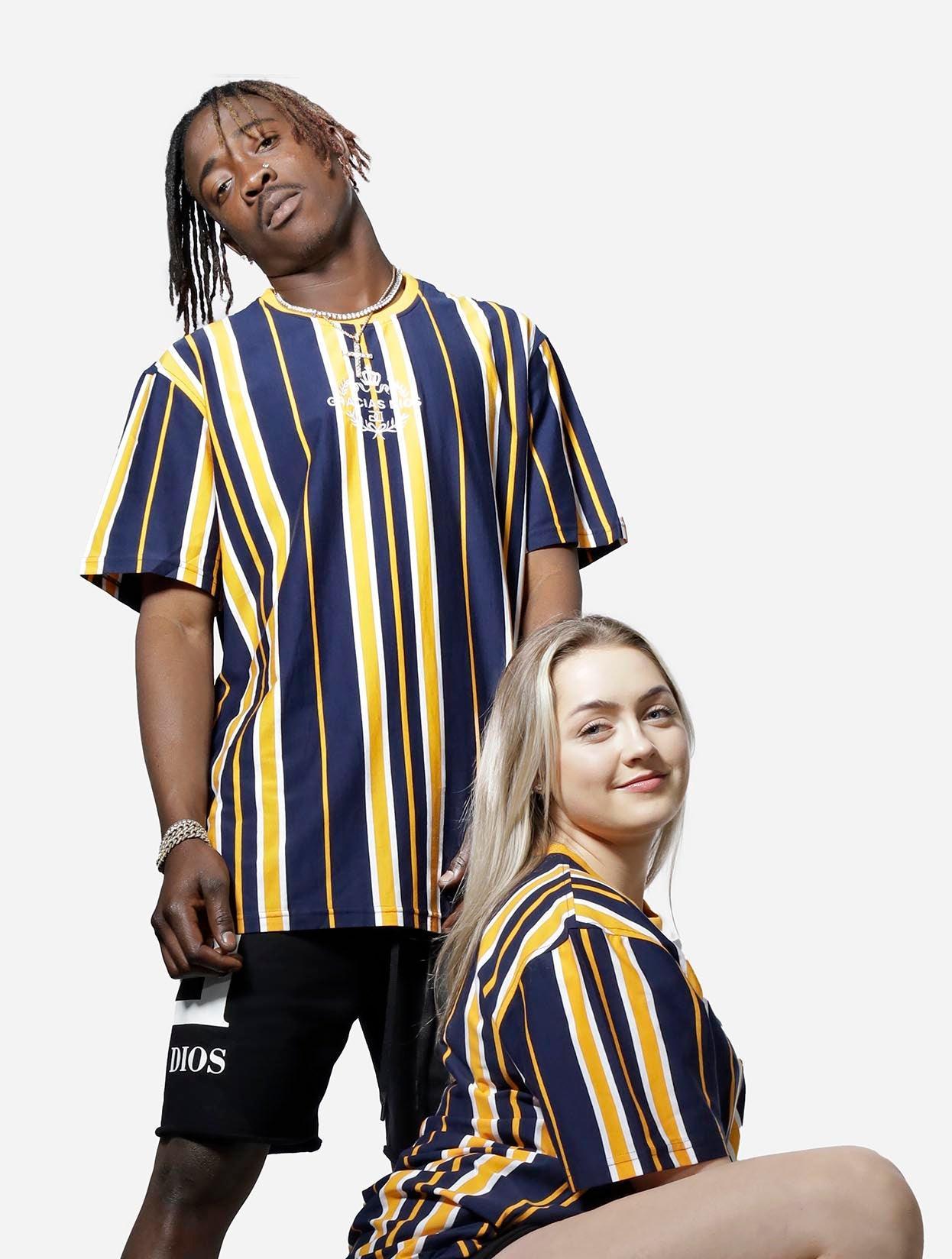 Gracias Dios GD Stripe T-Shirt - Challenger Streetwear