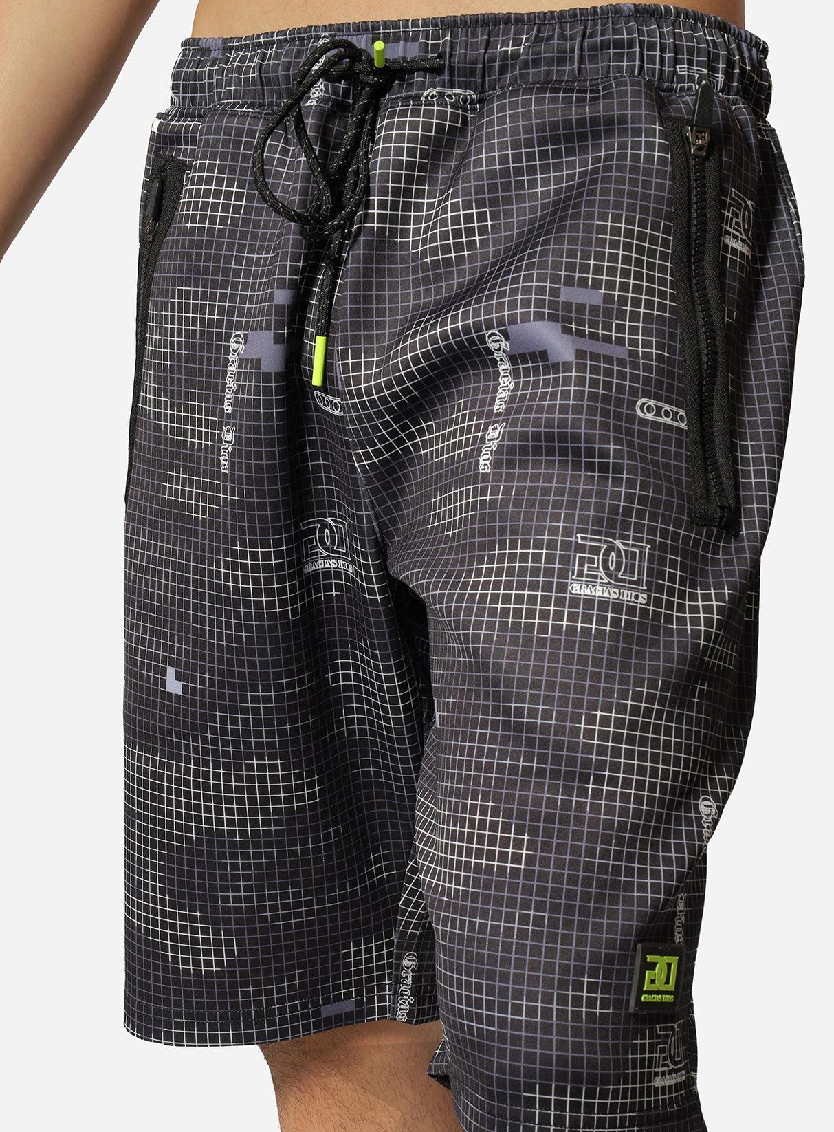 Gracias Dios Gracias Dios Geometric Map Short - Challenger Streetwear