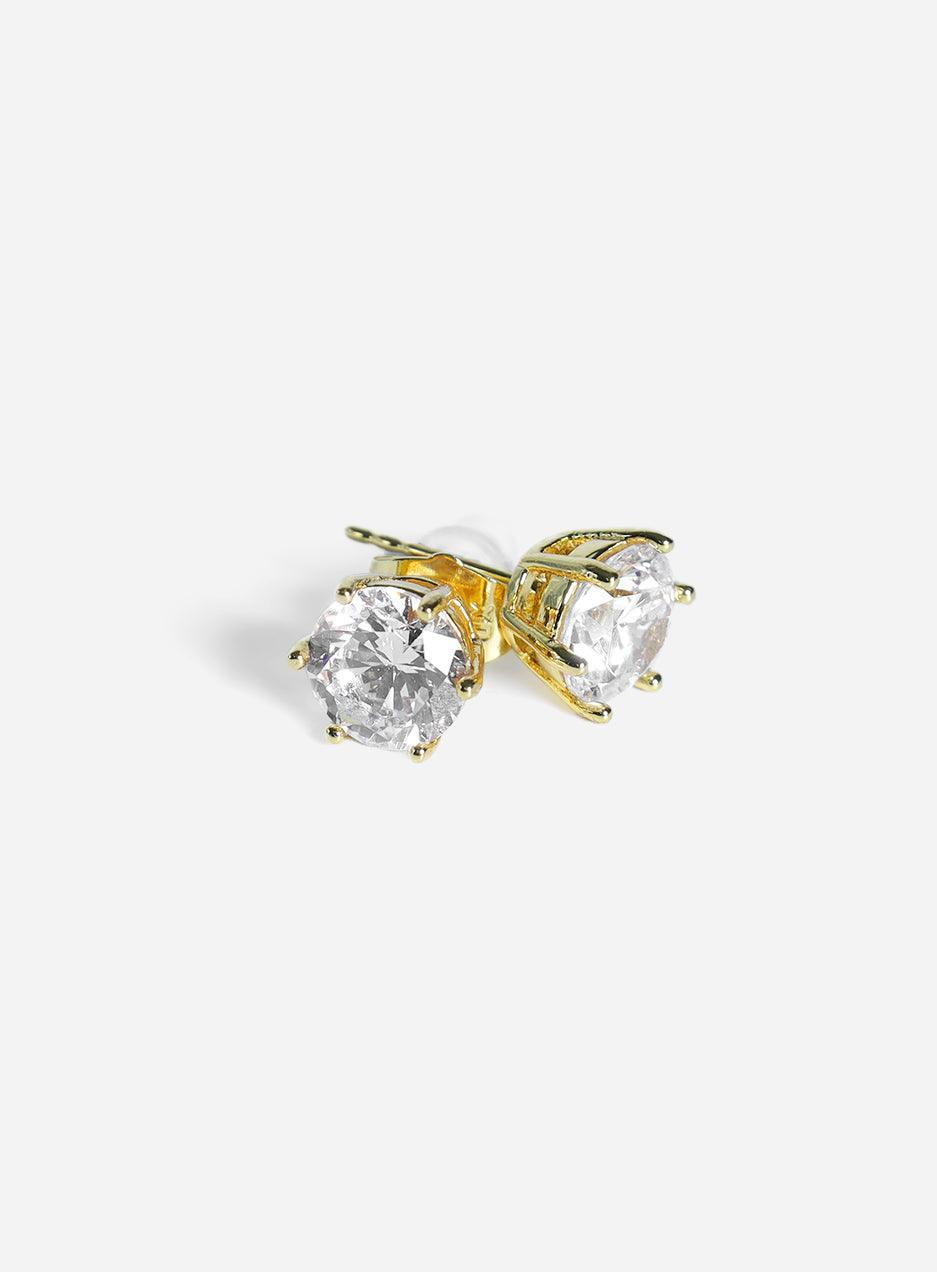 Gracias Dios Hexagon Circle Basket Set Stud Earring - Challenger Streetwear